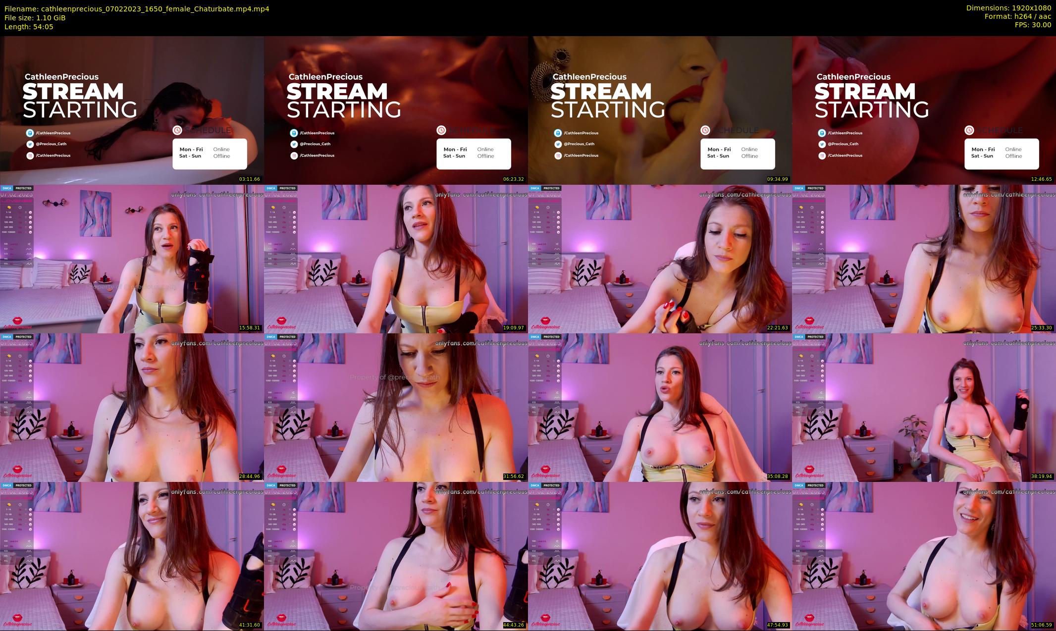 cathleenprecious — 55 minute Chaturbate female cam show recording, 1080p, Feb 7, 2023