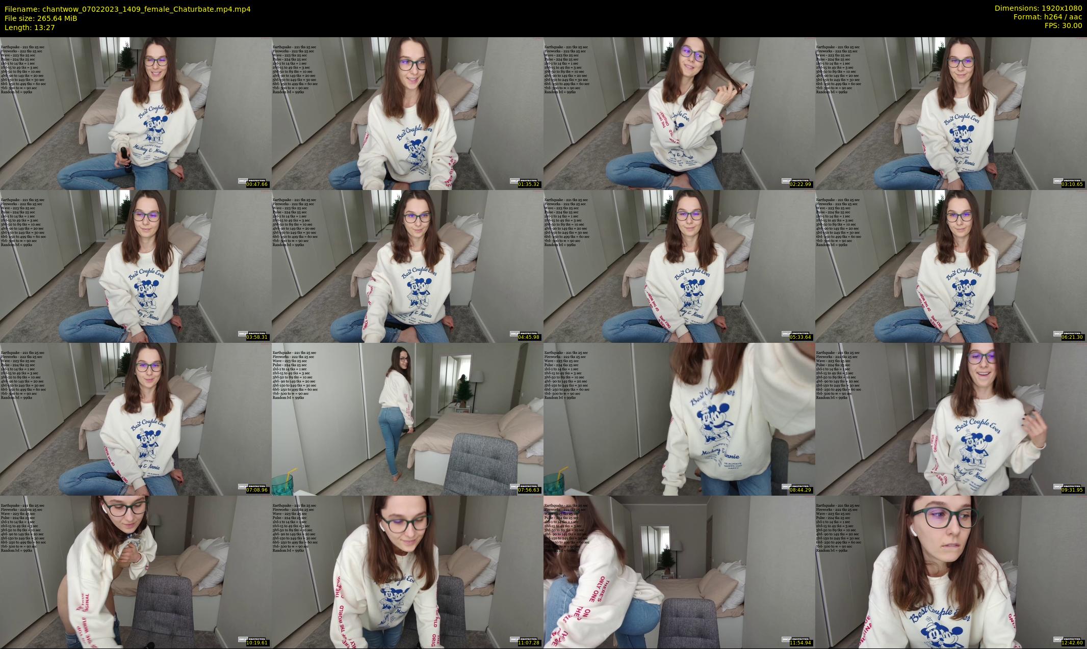 chantwow — 14 minute Chaturbate female cam show recording, 1080p, Feb 7, 2023