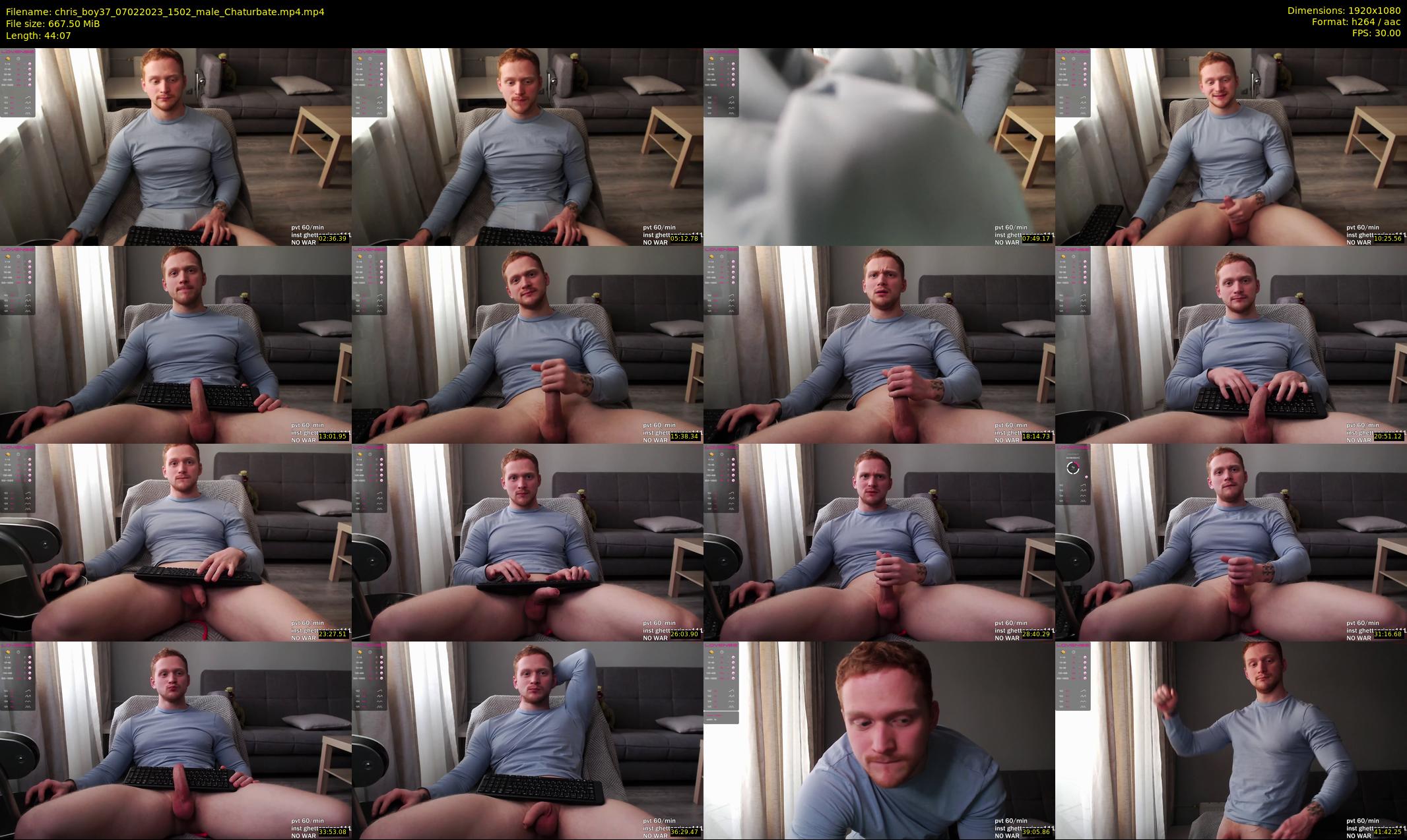 chris_boy37 — 45 minute Chaturbate male cam show recording, 1080p, Feb 7, 2023