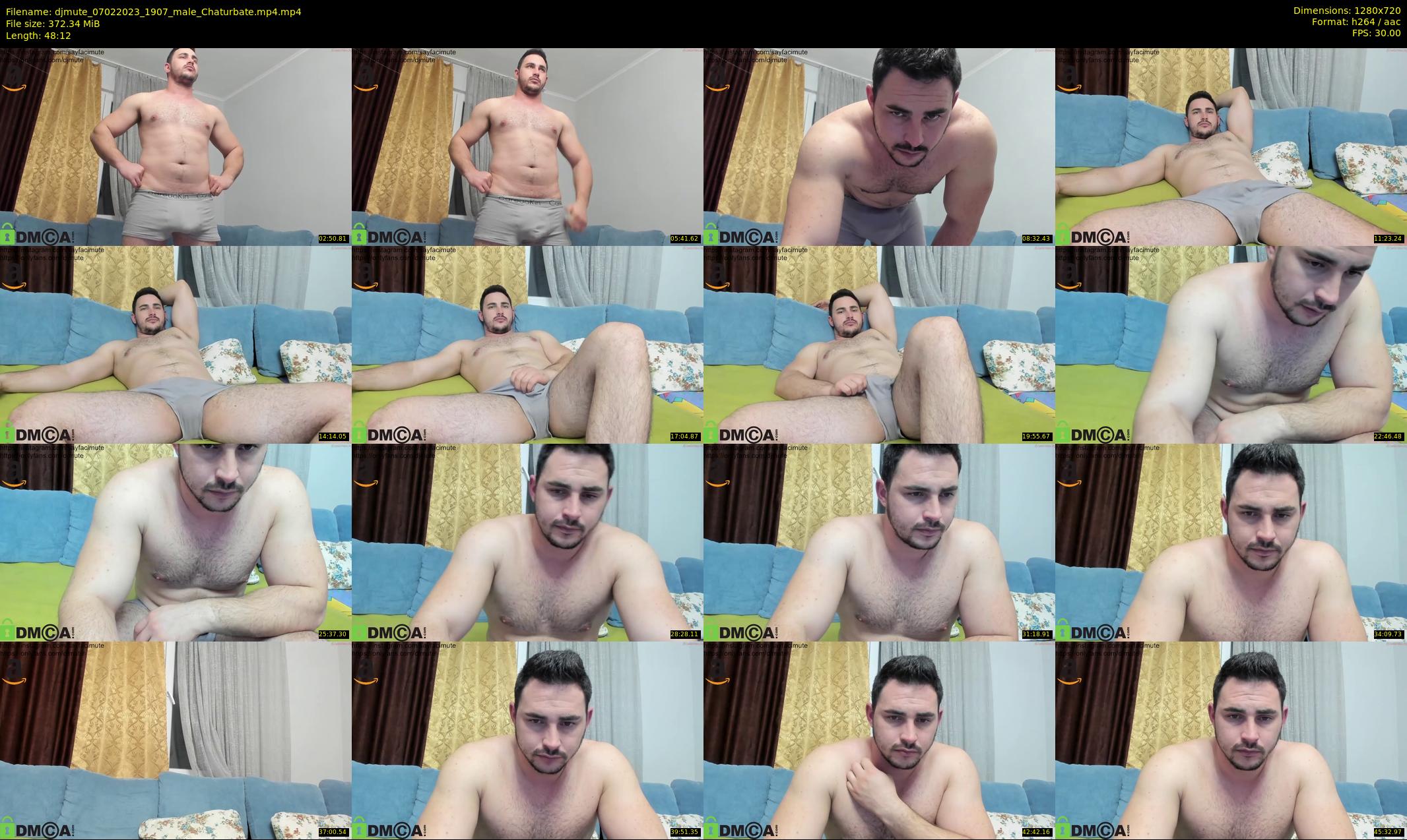 djmute — 49 minute Chaturbate male cam show recording, 720p, Feb 7, 2023