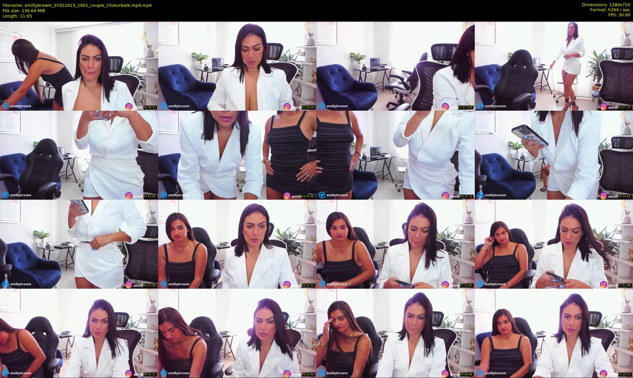 emillybrowm — 12 minute Chaturbate couple cam show recording, 720p, Feb 7, 2023