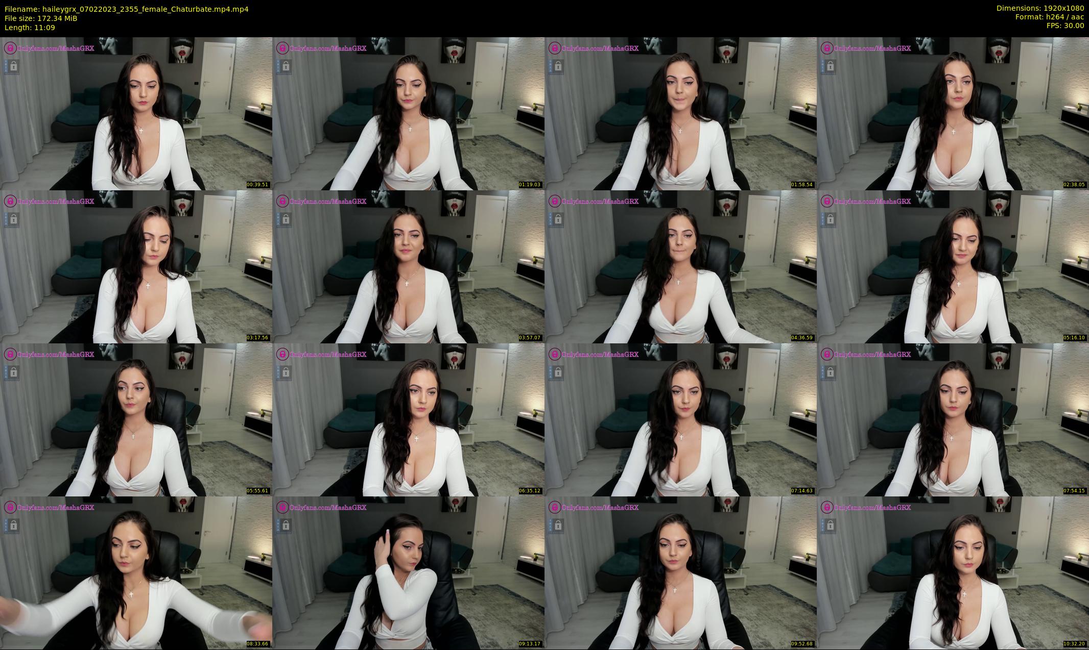 haileygrx — 12 minute Chaturbate female cam show recording, 1080p, Feb 7, 2023