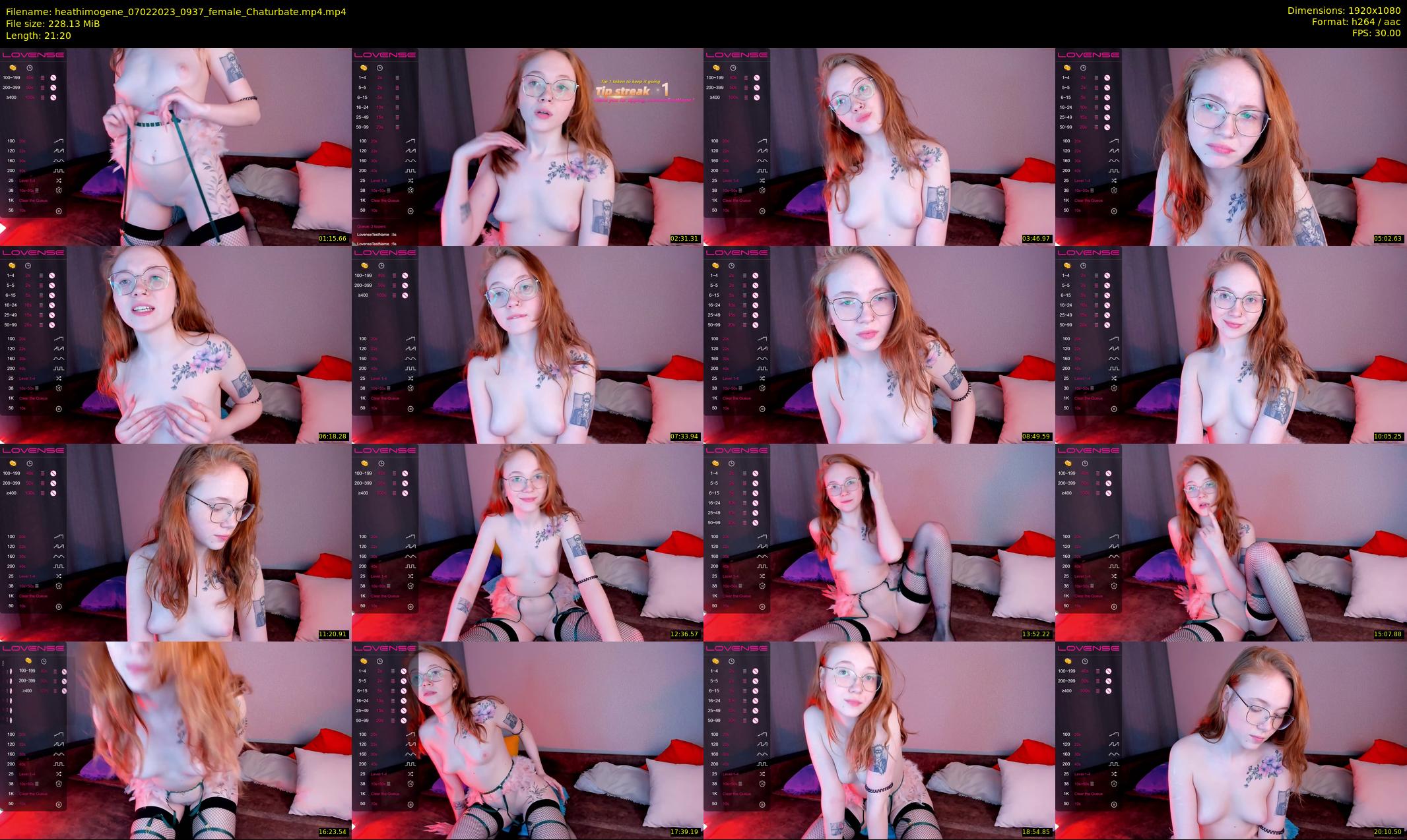 heathimogene — 22 minute Chaturbate female cam show recording, 1080p, Feb 7, 2023