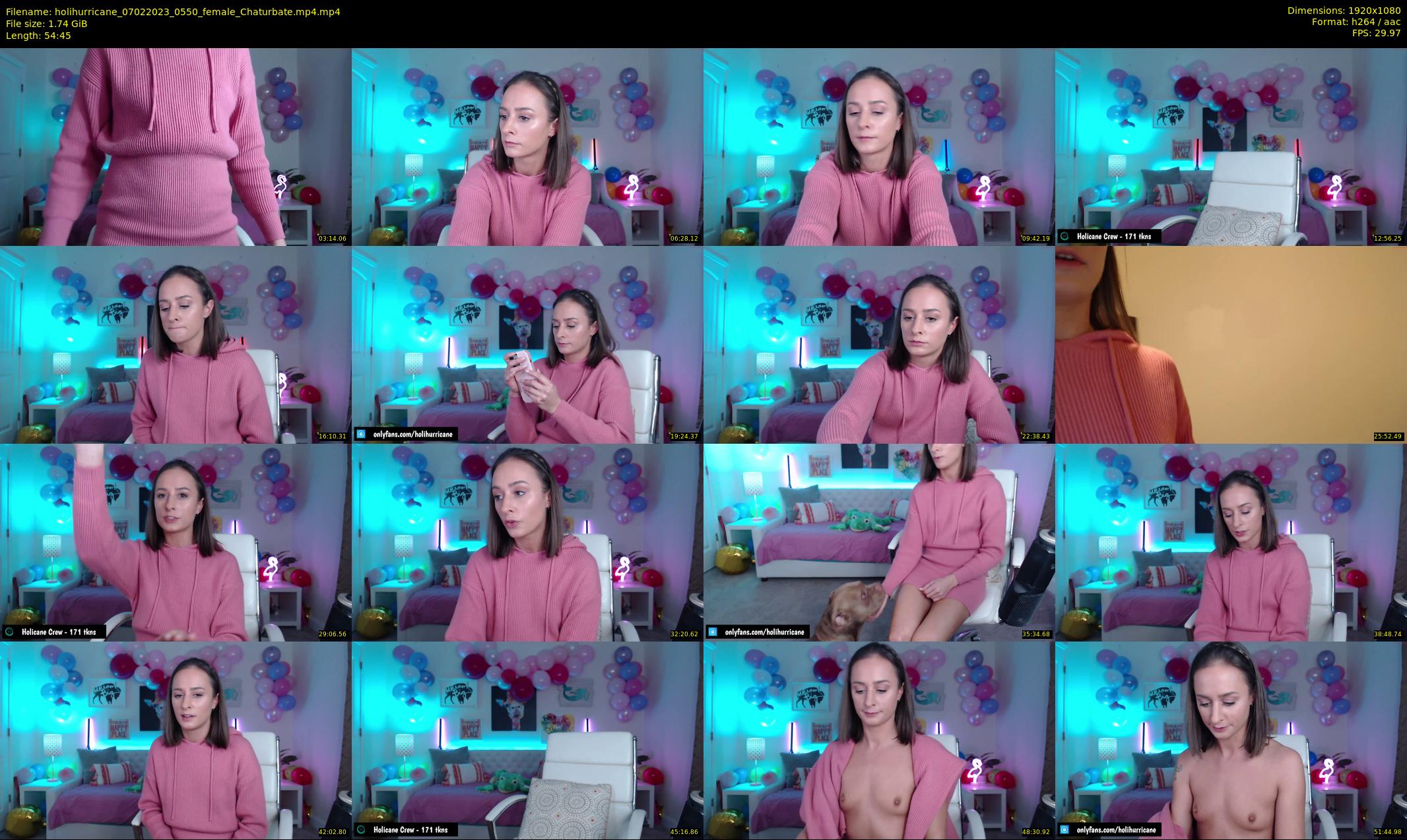 holihurricane — 55 minute Chaturbate female cam show recording, 1080p, Feb 7, 2023