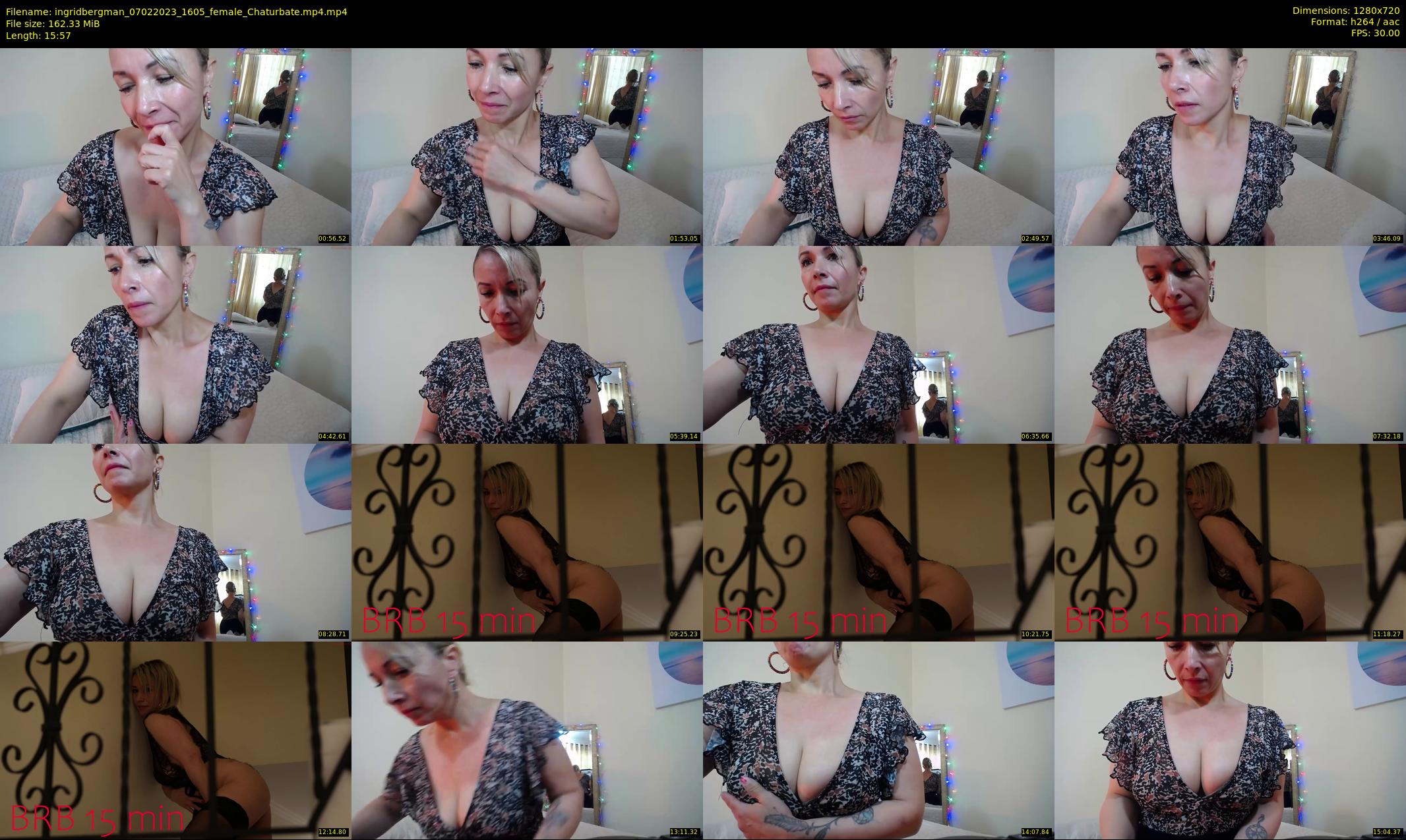 ingridbergman — 16 minute Chaturbate female cam show recording, 720p, Feb 7, 2023
