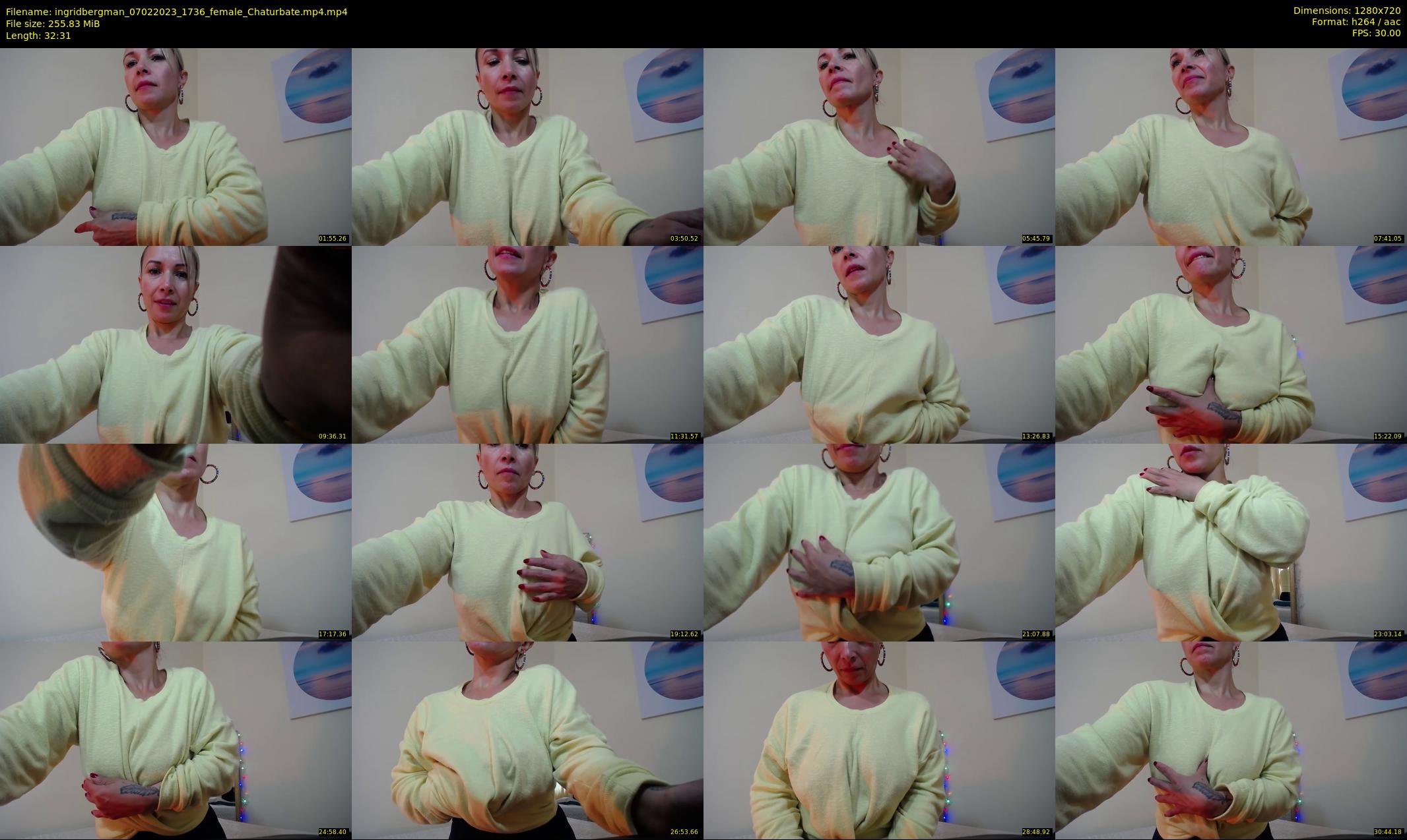 ingridbergman — 33 minute Chaturbate female cam show recording, 720p, Feb 7, 2023