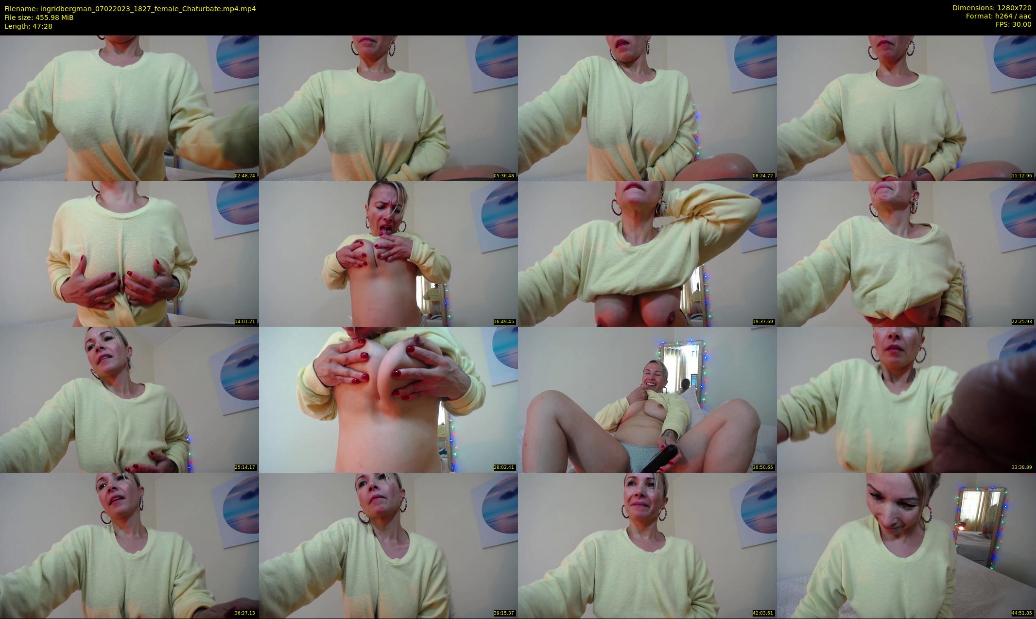 ingridbergman — 48 minute Chaturbate female cam show recording, 720p, Feb 7, 2023