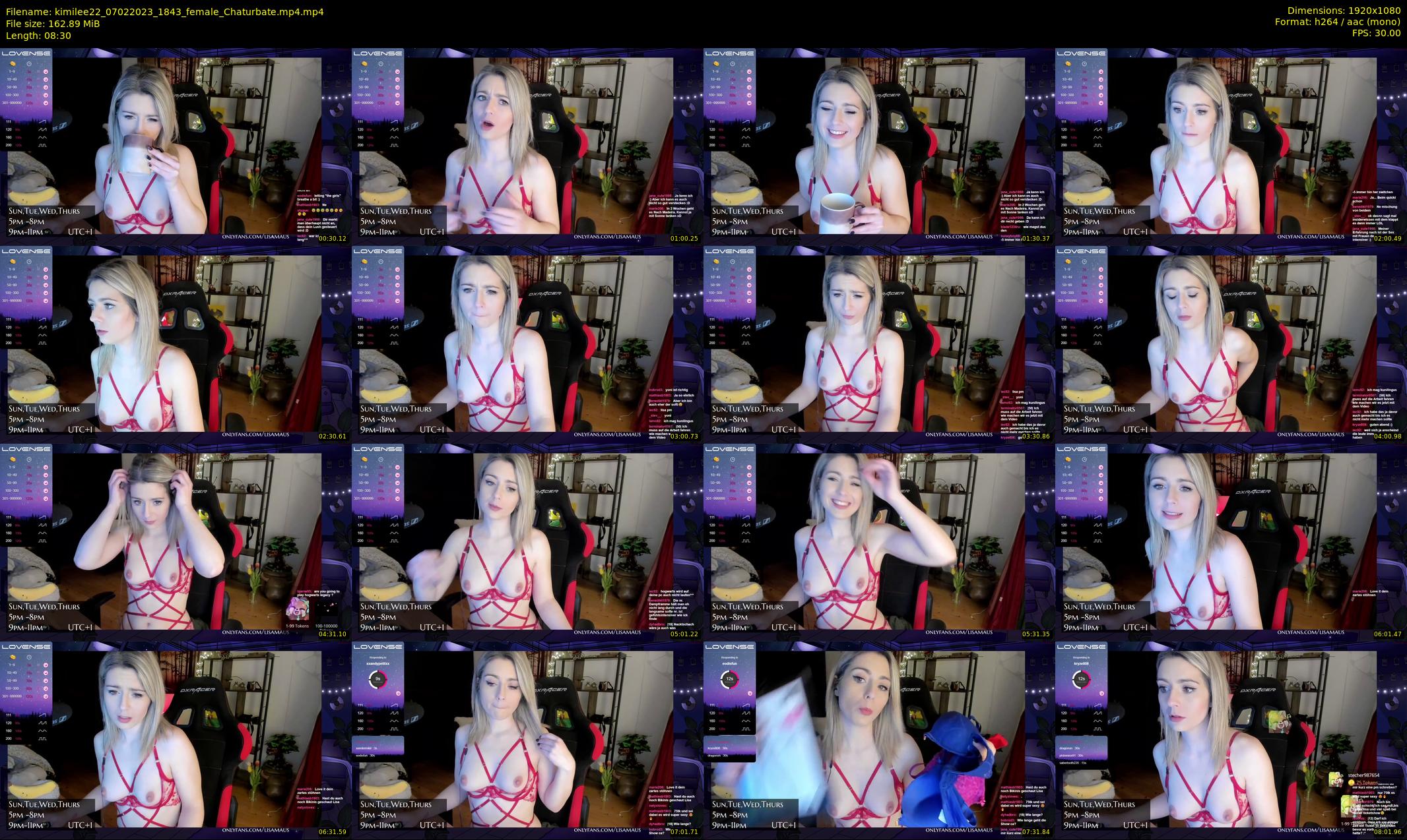 kimilee22 — 9 minute Chaturbate female cam show recording, 1080p, Feb 7, 2023