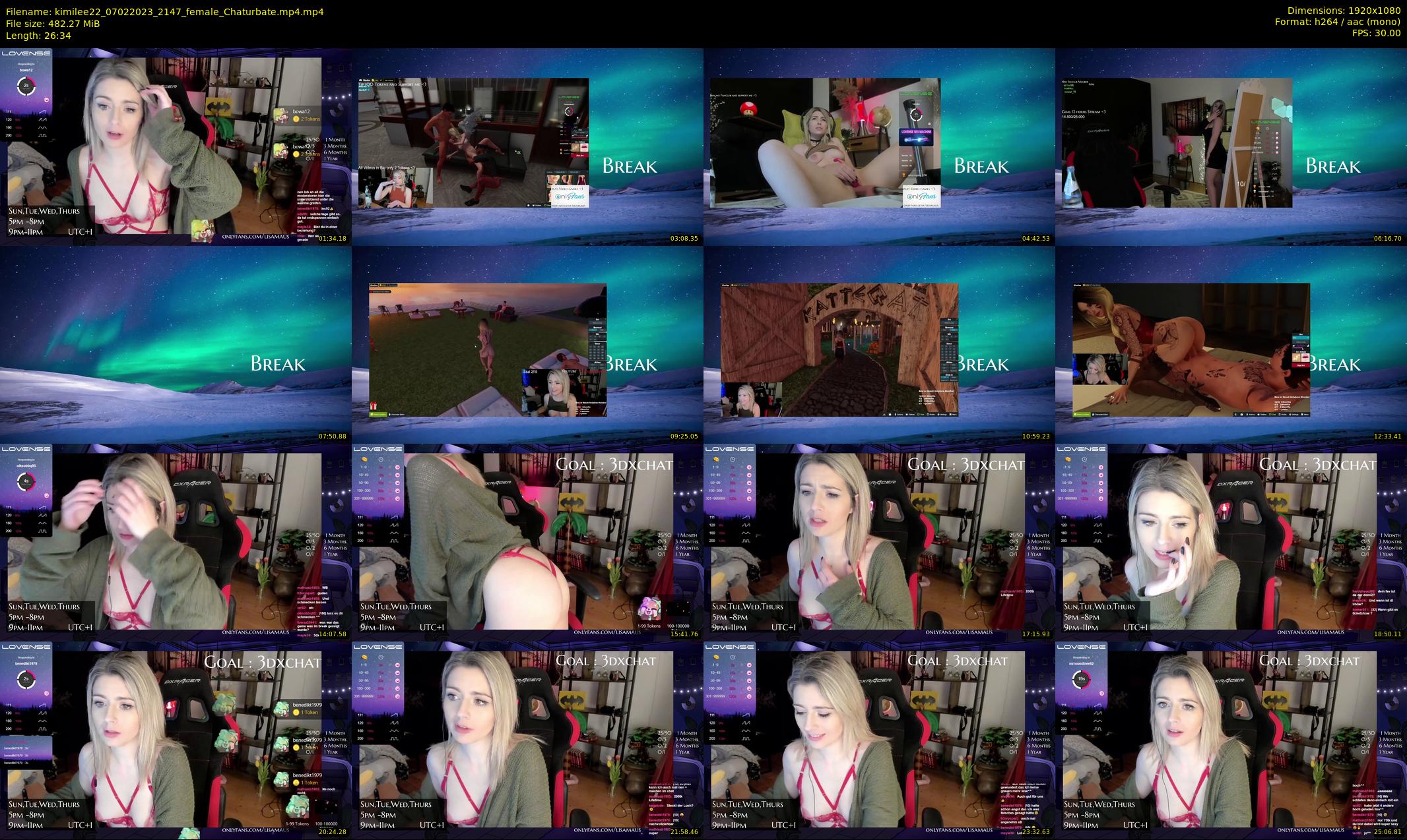 kimilee22 — 27 minute Chaturbate female cam show recording, 1080p, Feb 7, 2023