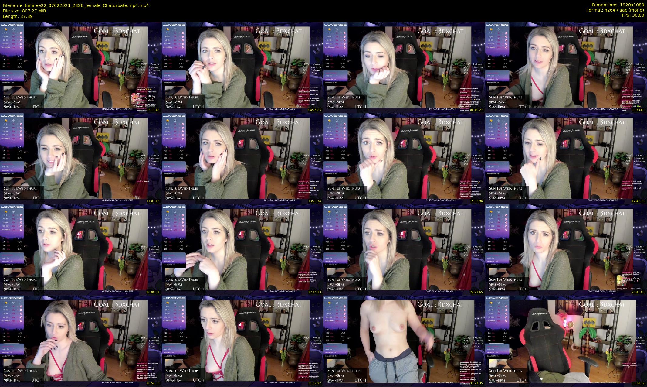 kimilee22 — 38 minute Chaturbate female cam show recording, 1080p, Feb 7, 2023
