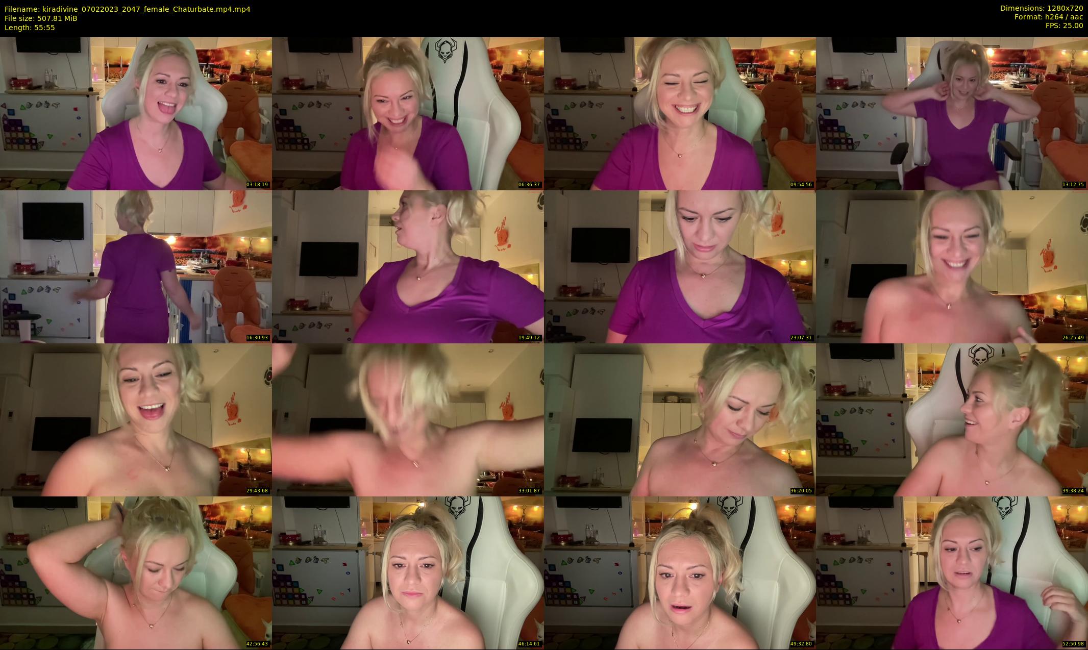 kiradivine — 56 minute Chaturbate female cam show recording, 720p, Feb 7, 2023