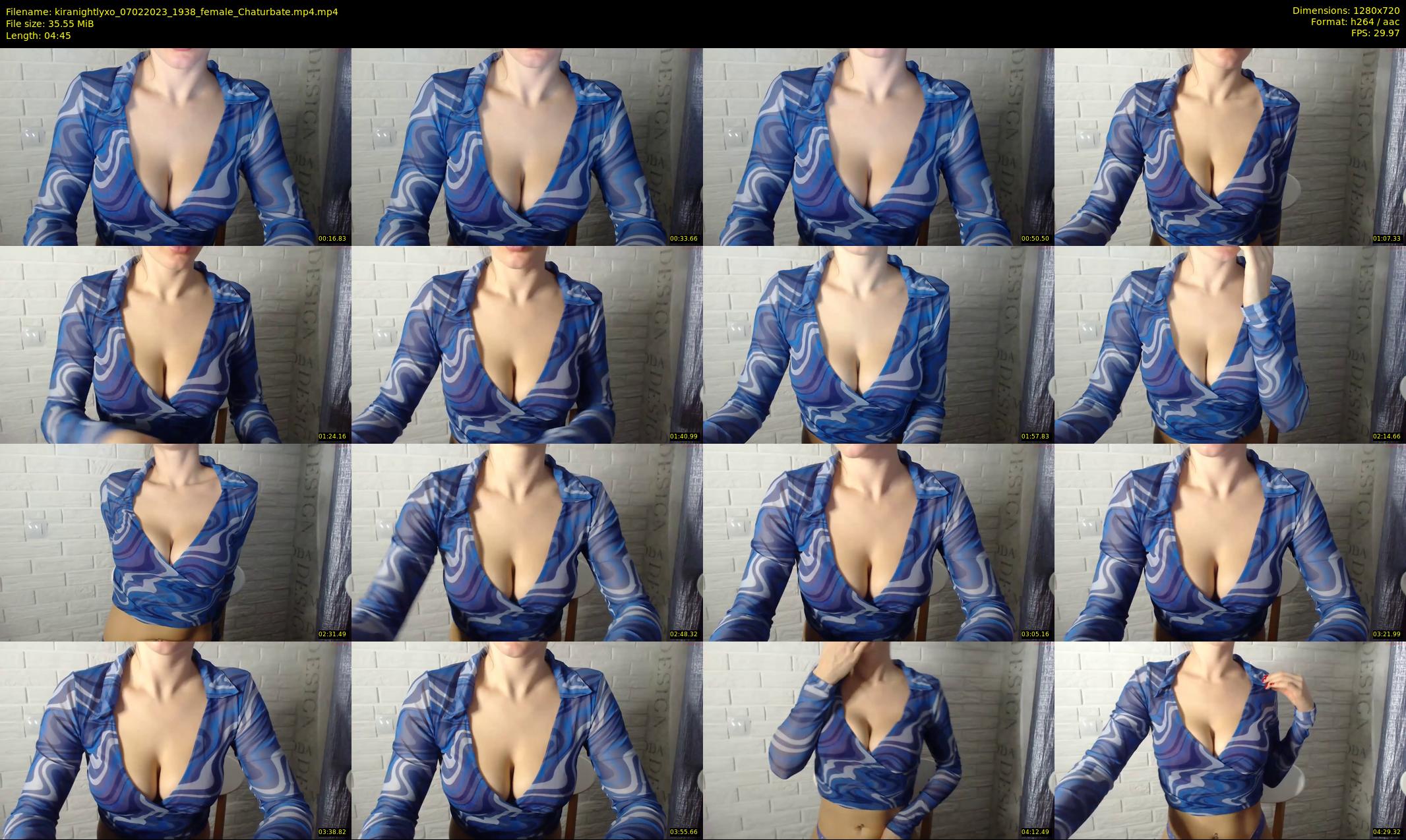 kiranightlyxo — 5 minute Chaturbate female cam show recording, 720p, Feb 7, 2023