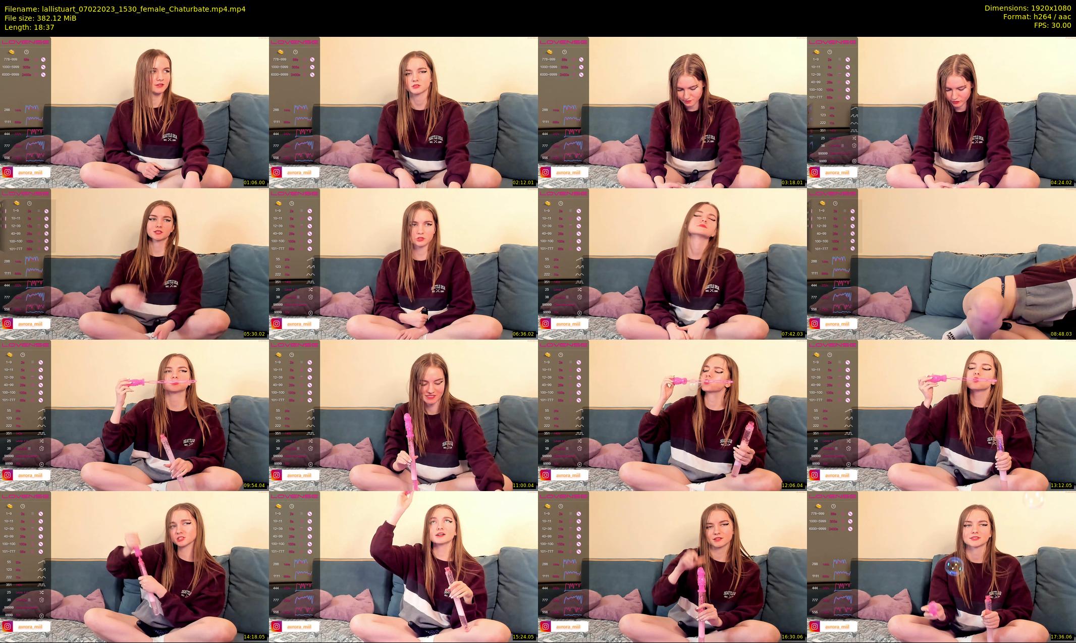 lallistuart — 19 minute Chaturbate female cam show recording, 1080p, Feb 7, 2023