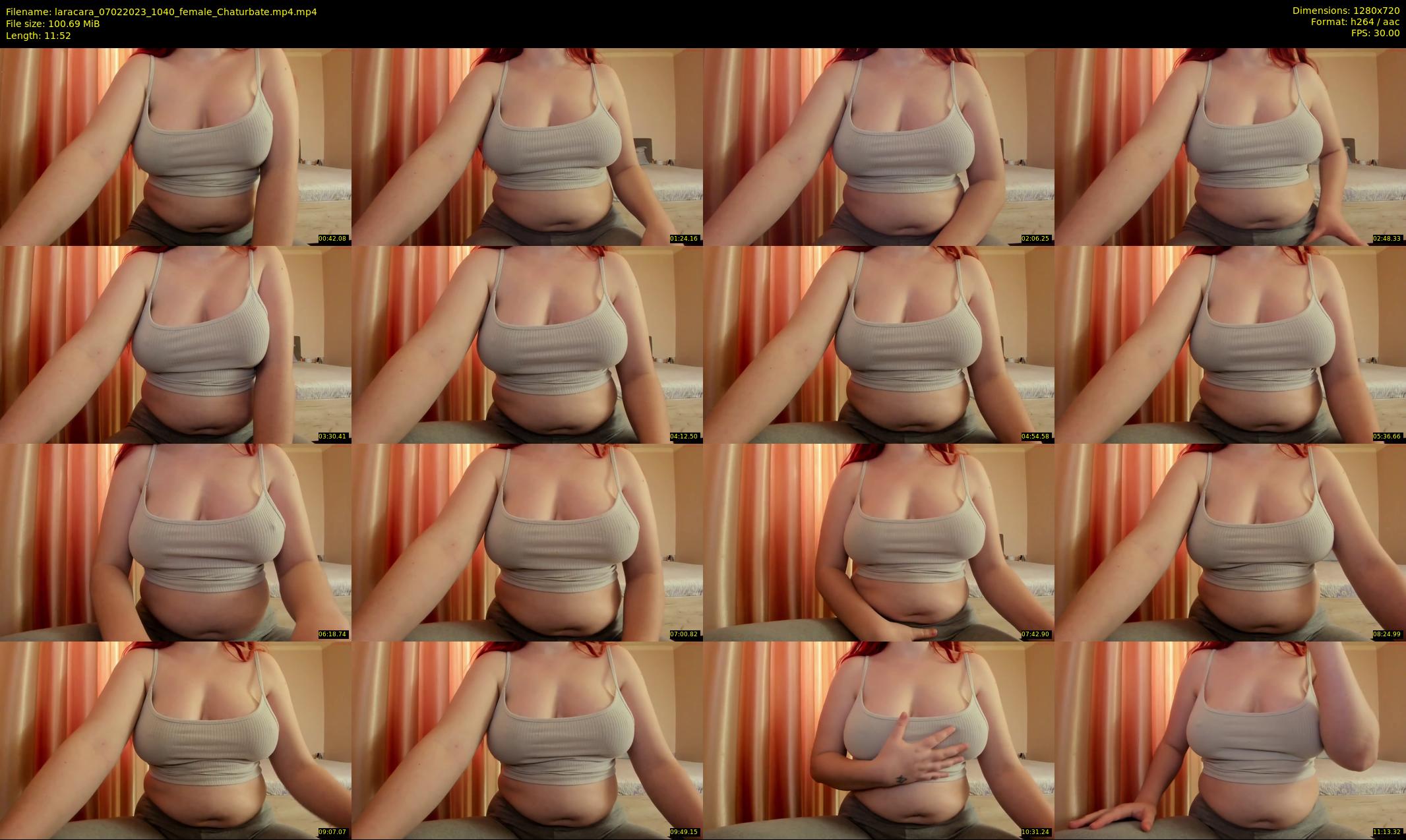 laracara — 12 minute Chaturbate female cam show recording, 720p, Feb 7, 2023
