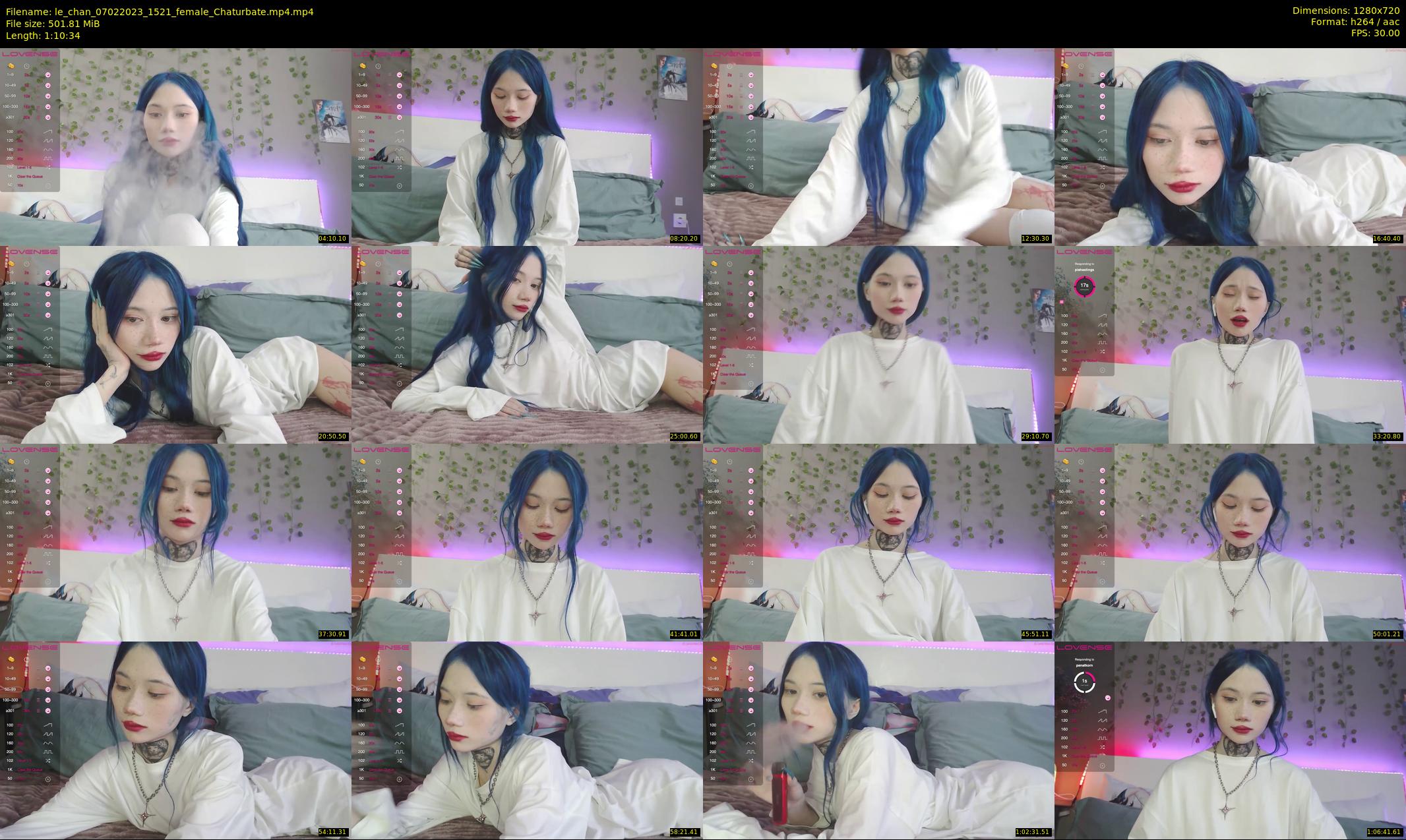 le_chan — 71 minute Chaturbate female cam show recording, 720p, Feb 7, 2023
