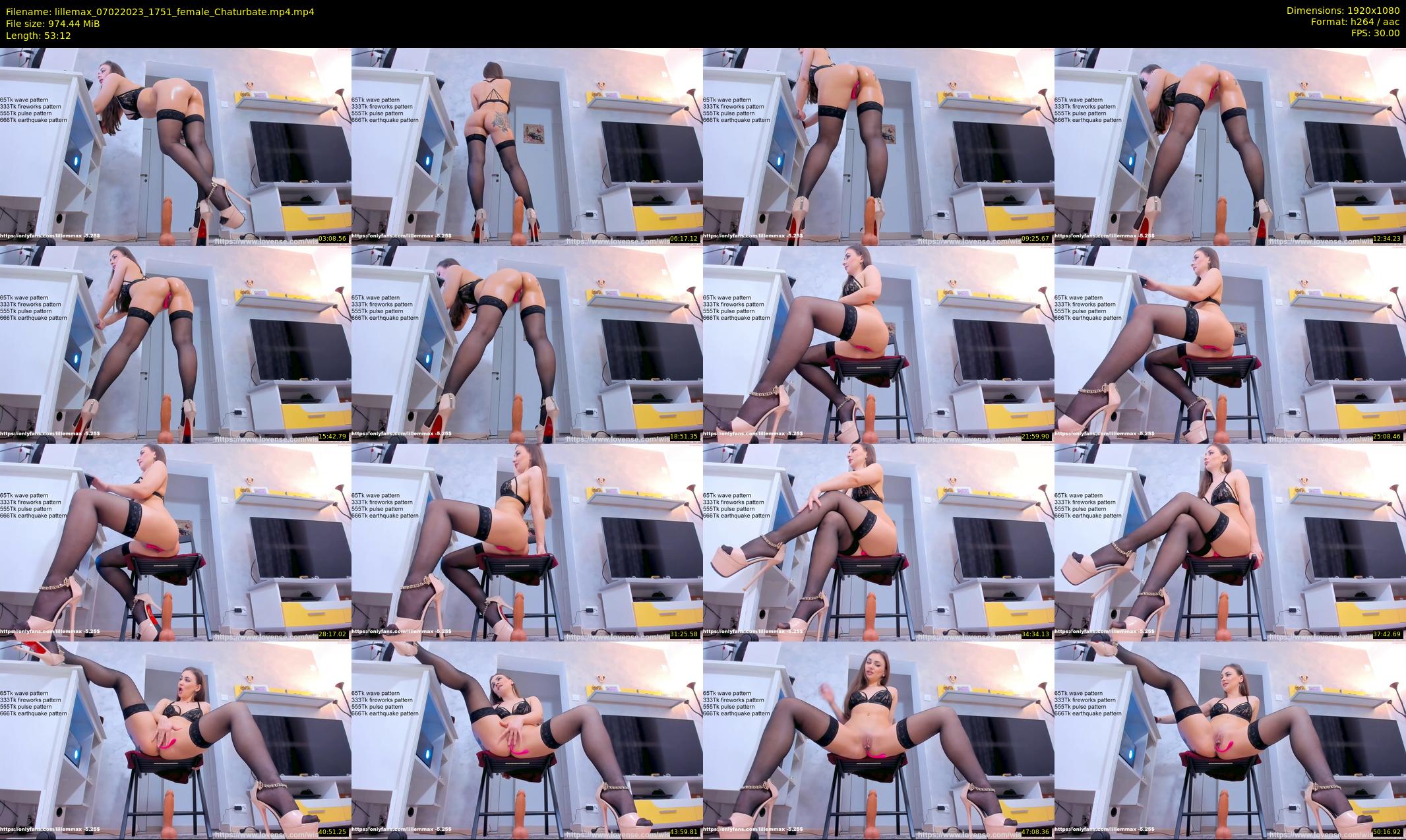 lillemax — 54 minute Chaturbate female cam show recording, 1080p, Feb 7, 2023