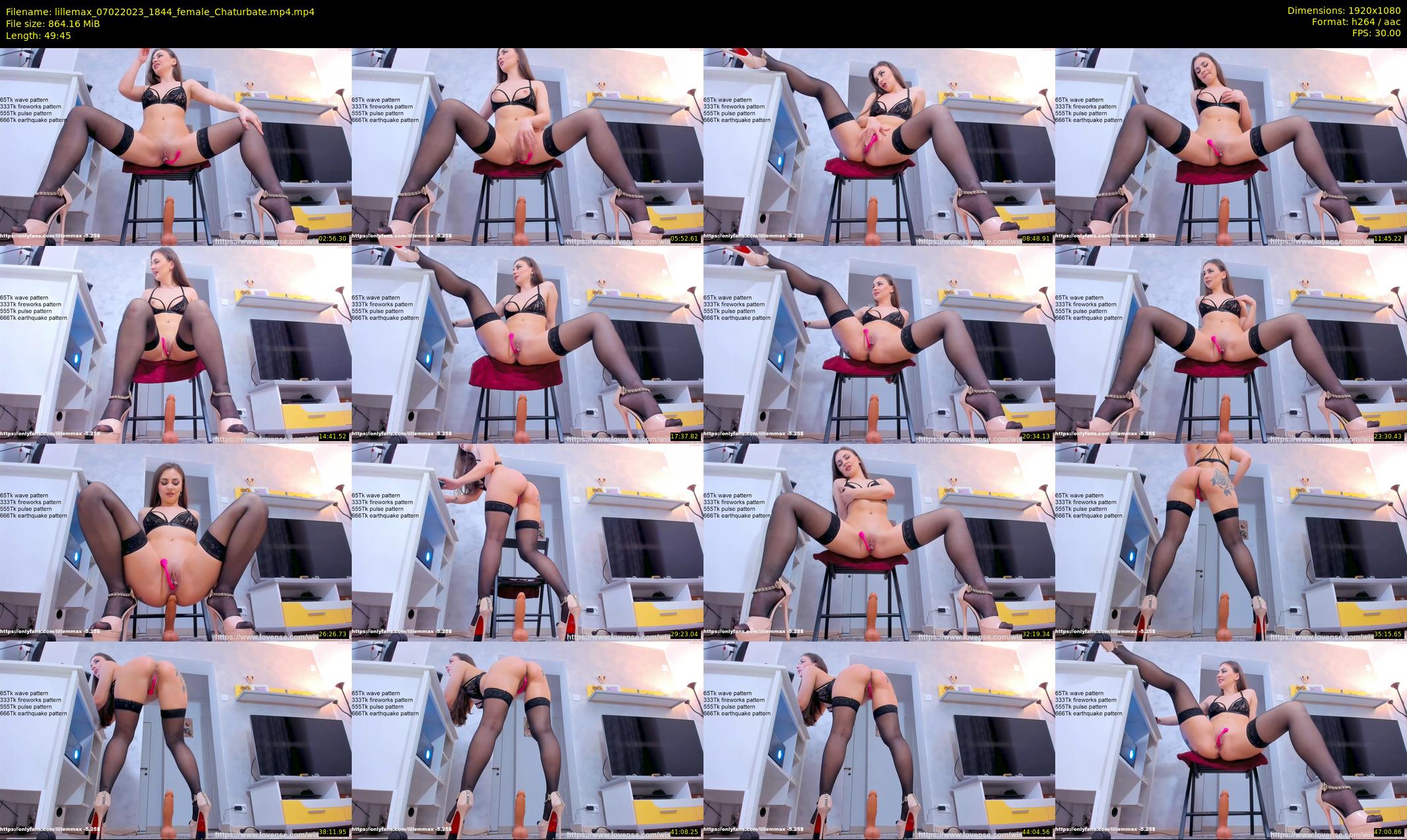 lillemax — 50 minute Chaturbate female cam show recording, 1080p, Feb 7, 2023