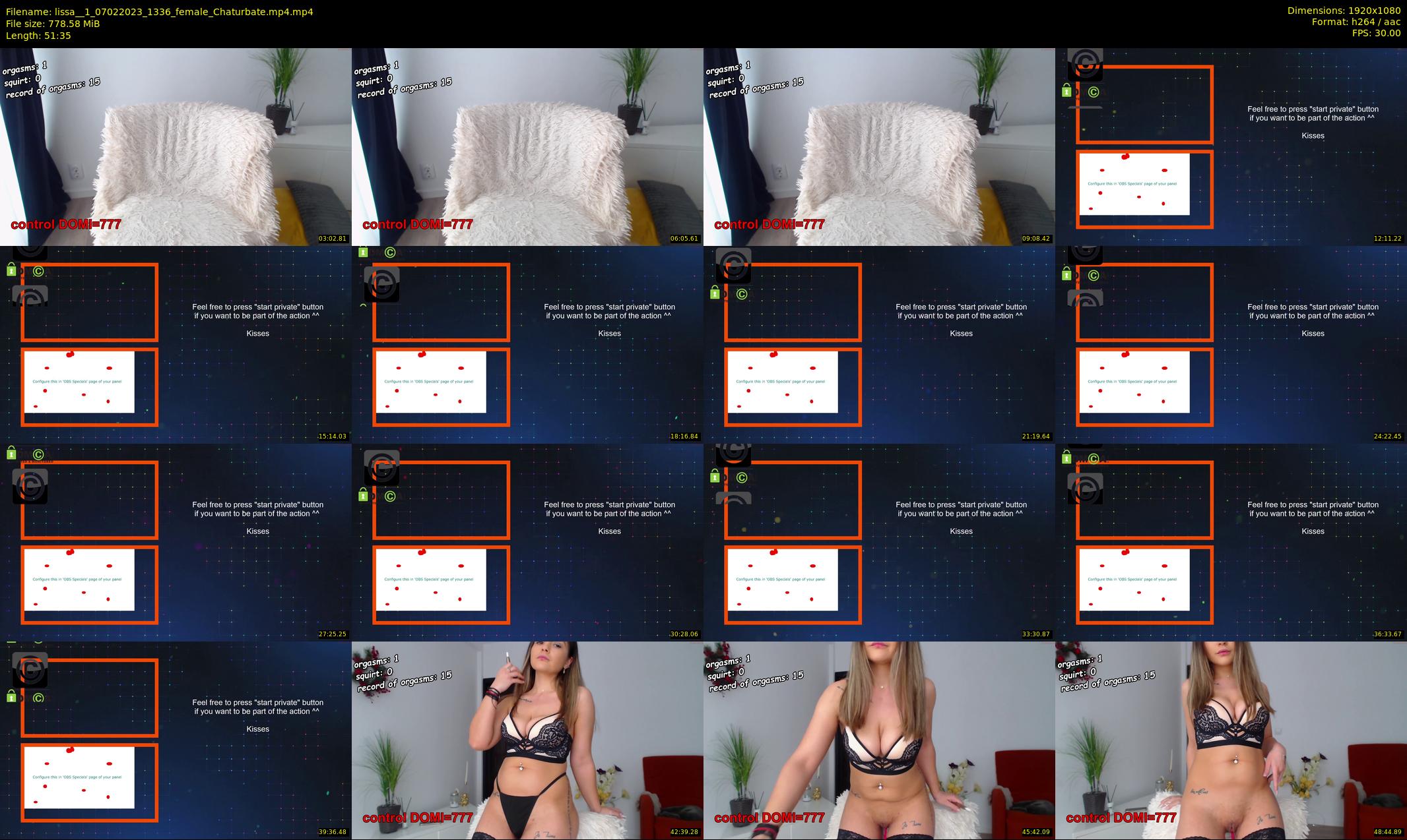 lissa__1 — 52 minute Chaturbate female cam show recording, 1080p, Feb 7, 2023