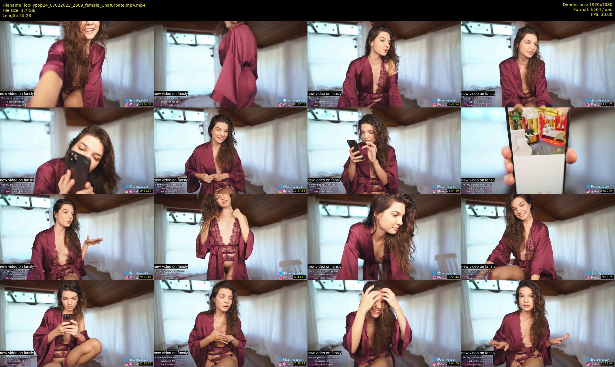loollypop24 — 56 minute Chaturbate female cam show recording, 1080p, Feb 7, 2023