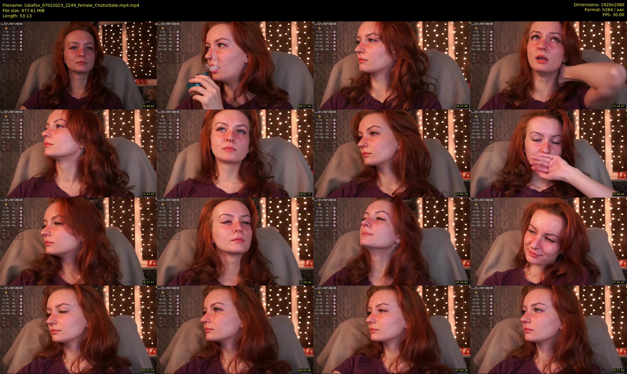 lubafox — 54 minute Chaturbate female cam show recording, 1080p, Feb 7, 2023