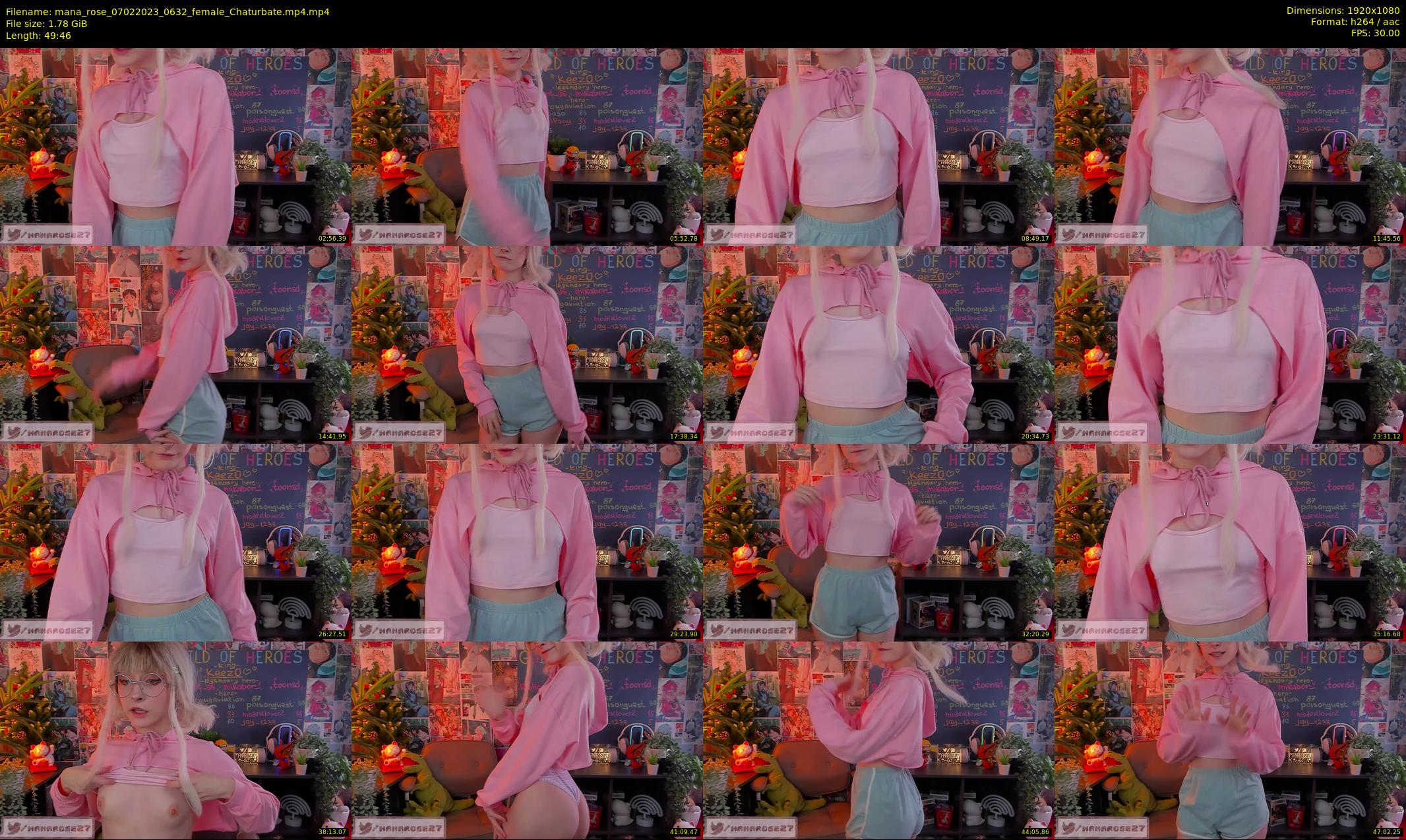 mana_rose — 50 minute Chaturbate female cam show recording, 1080p, Feb 7, 2023