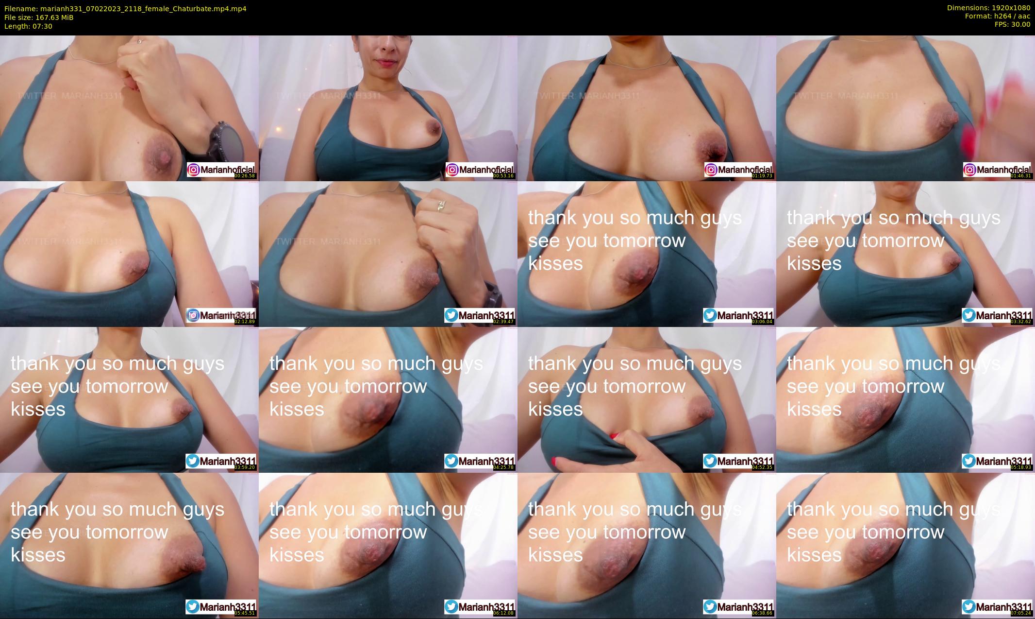 marianh331 — 8 minute Chaturbate female cam show recording, 1080p, Feb 7, 2023
