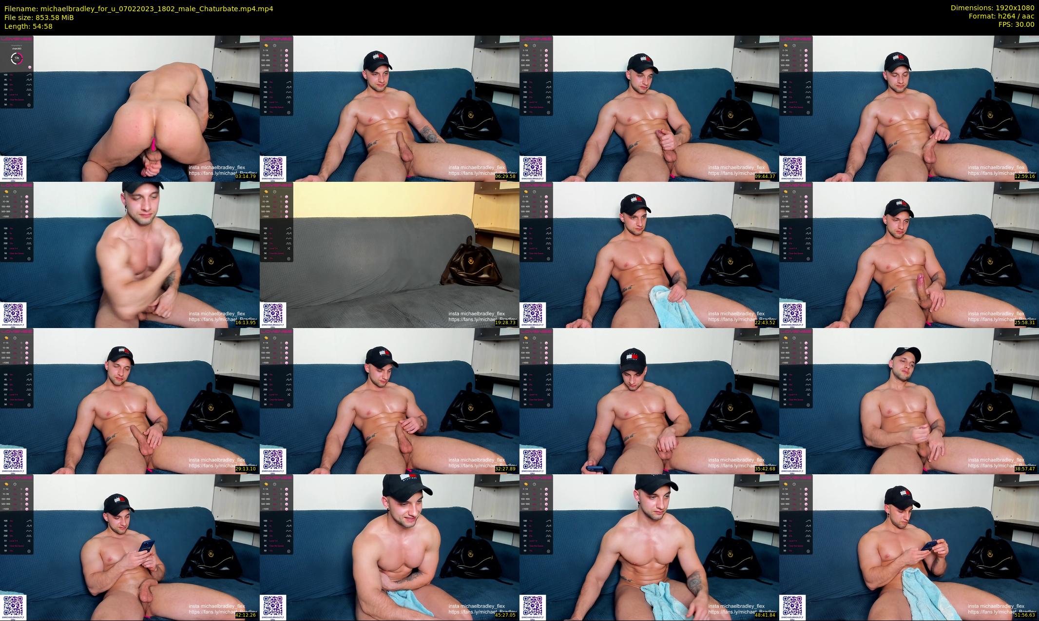 michaelbradley_for_u — 55 minute Chaturbate male cam show recording, 1080p, Feb 7, 2023