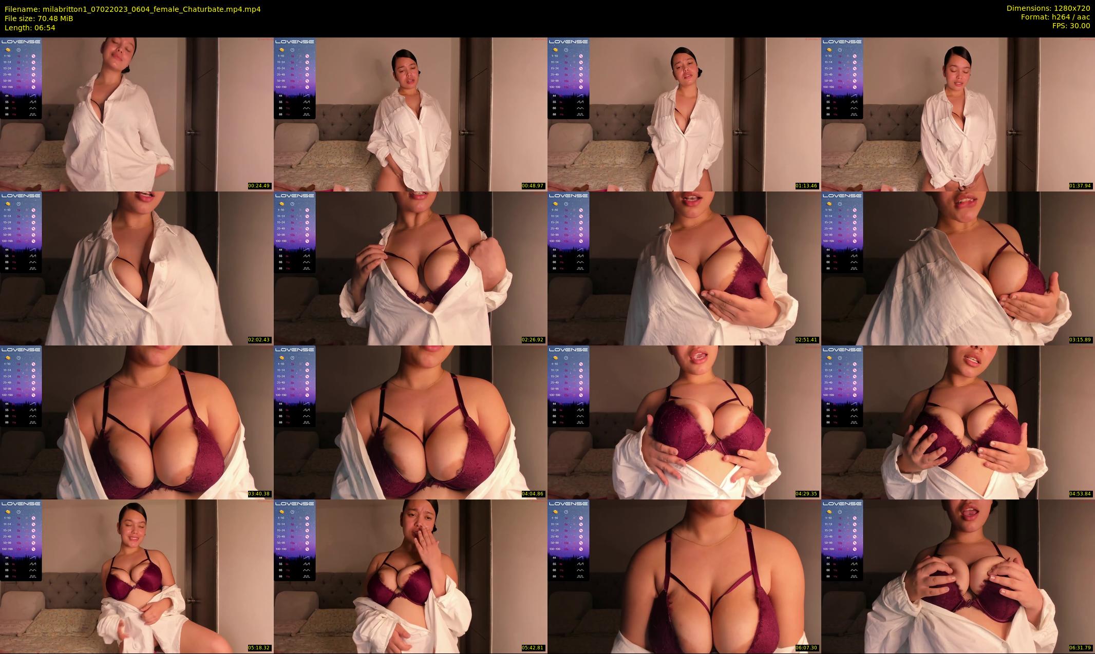 milabritton1 — 7 minute Chaturbate female cam show recording, 720p, Feb 7, 2023