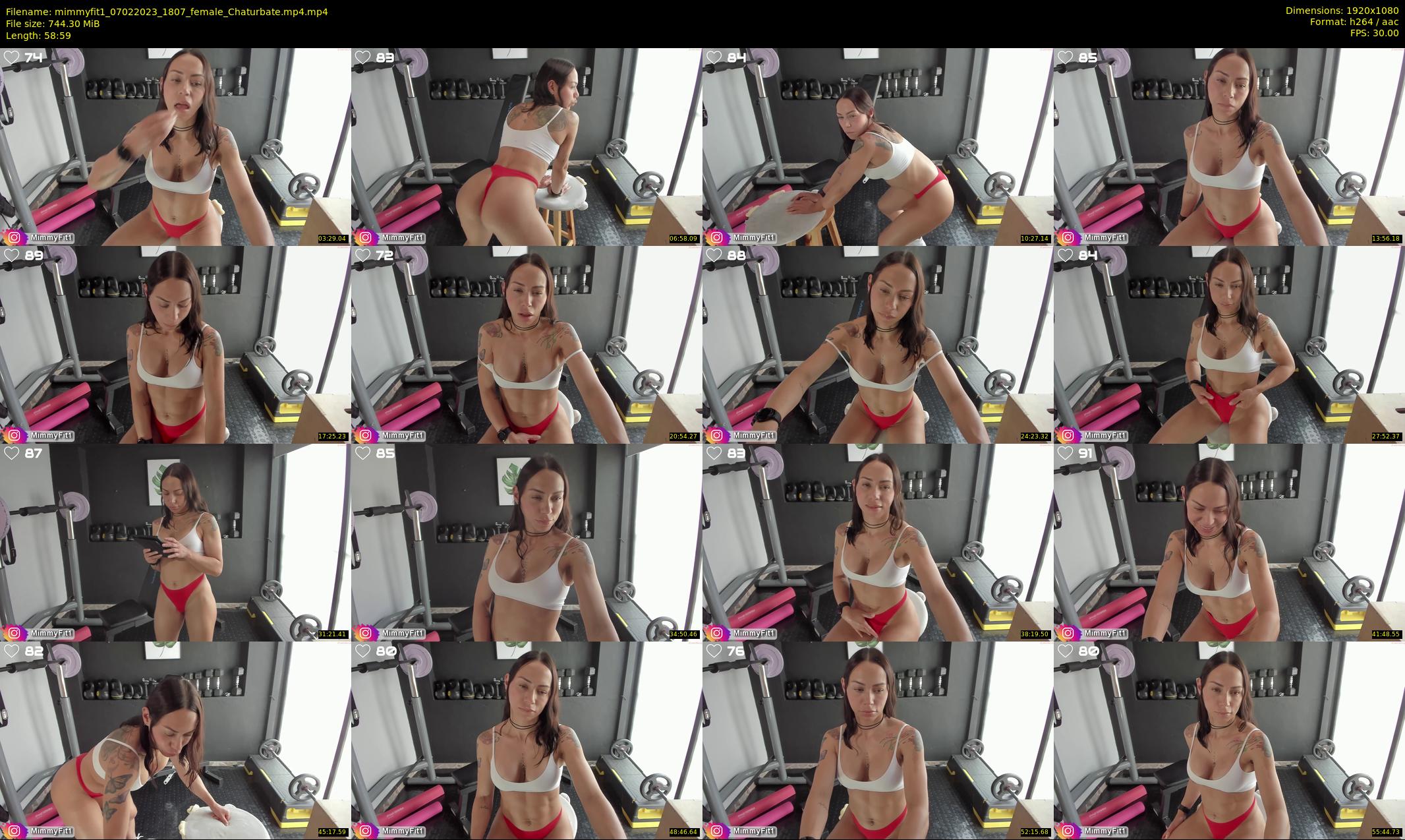 mimmyfit1 — 59 minute Chaturbate female cam show recording, 1080p, Feb 7, 2023