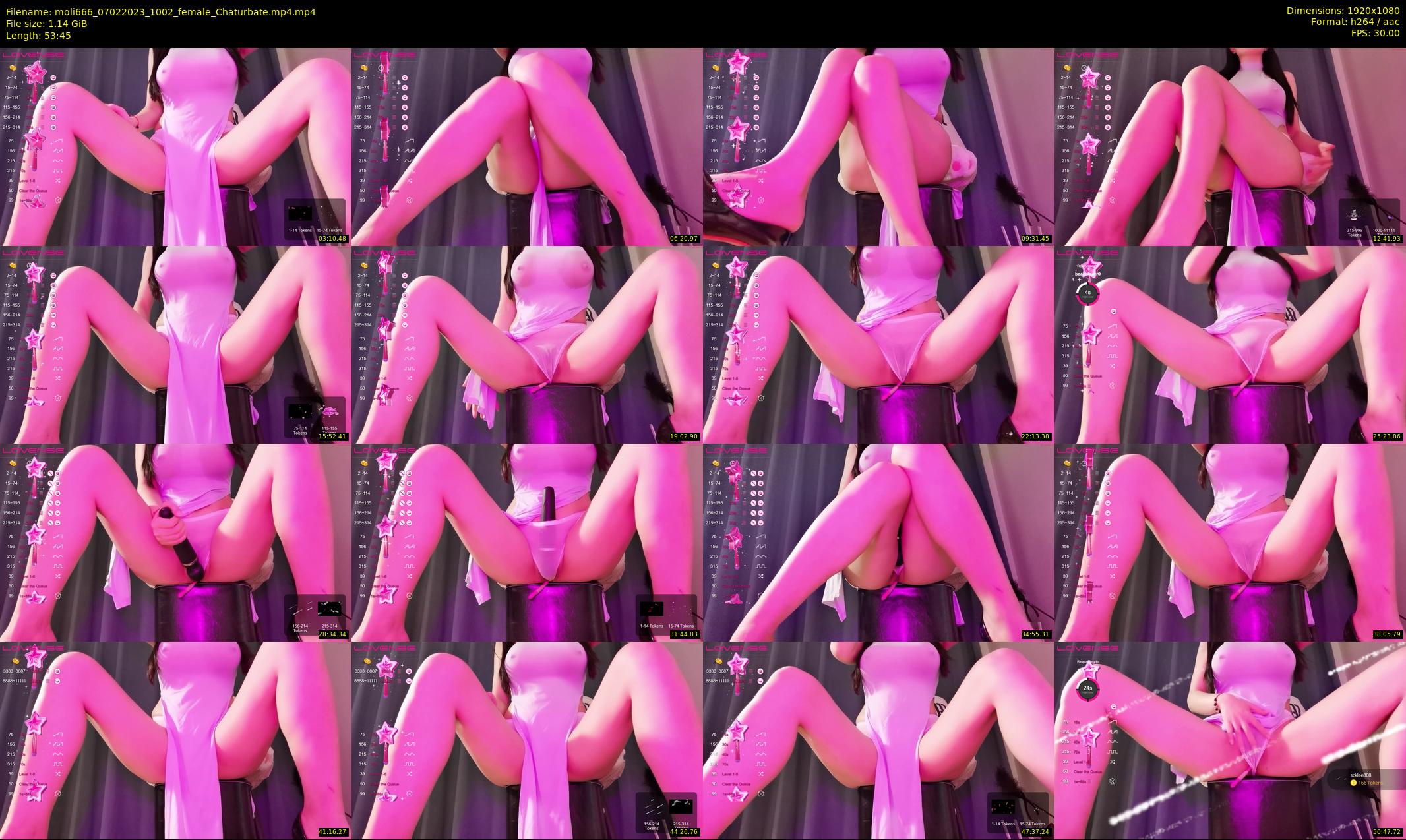 moli666 — 54 minute Chaturbate female cam show recording, 1080p, Feb 7, 2023