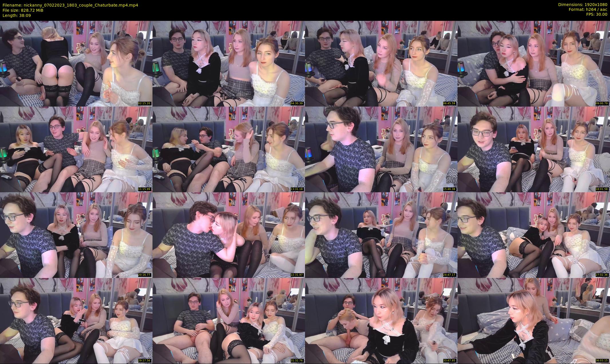 nickanny — 39 minute Chaturbate couple cam show recording, 1080p, Feb 7, 2023