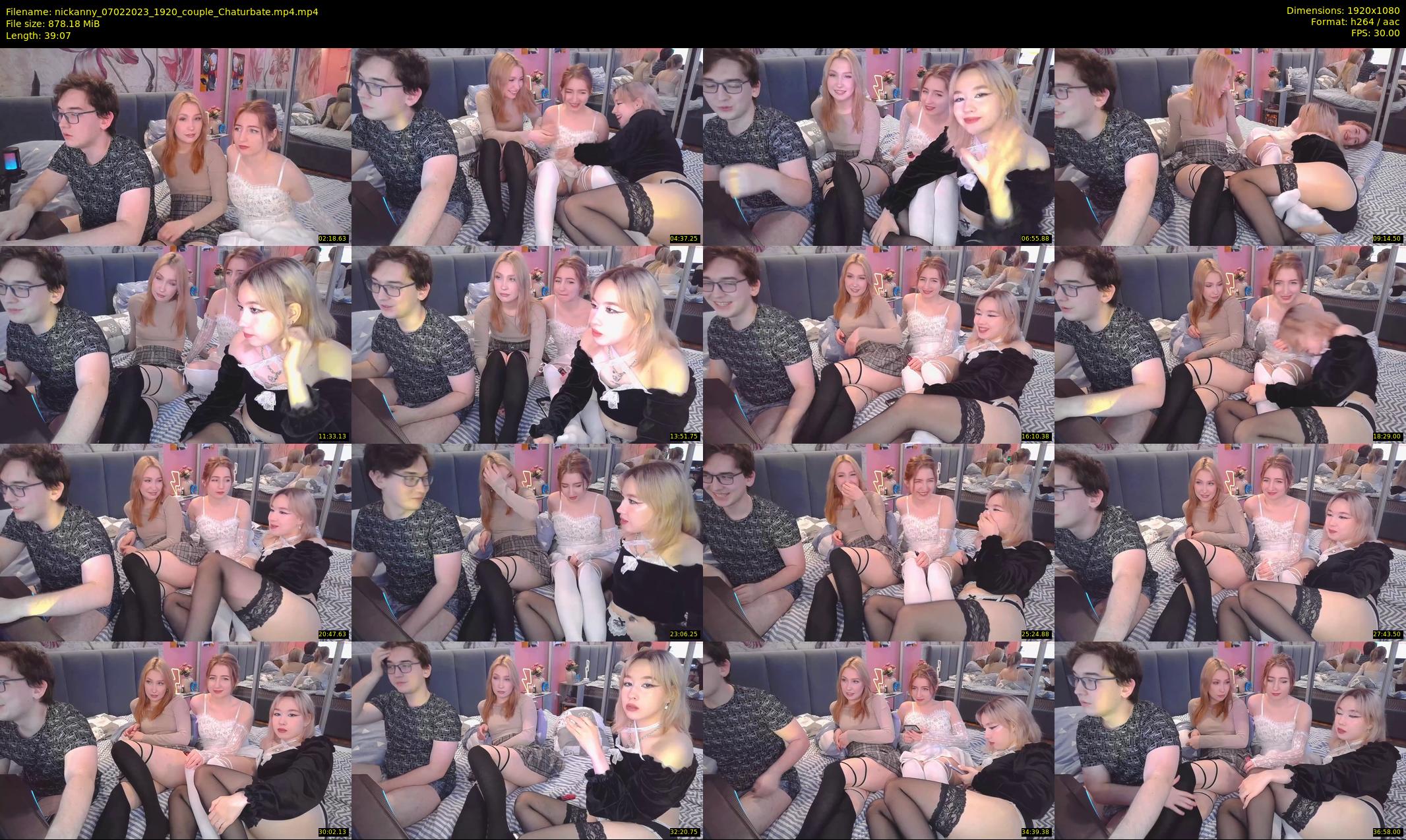 nickanny — 40 minute Chaturbate couple cam show recording, 1080p, Feb 7, 2023