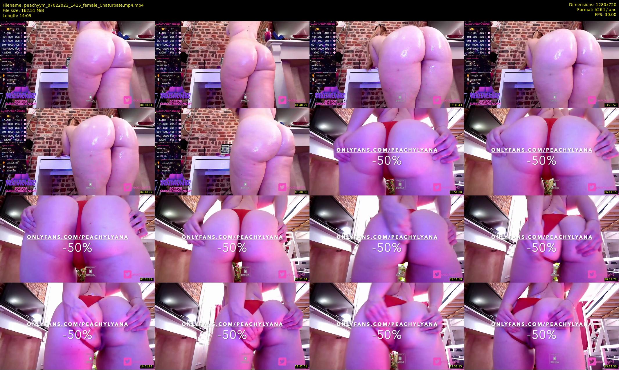 peachyym — 15 minute Chaturbate female cam show recording, 720p, Feb 7, 2023
