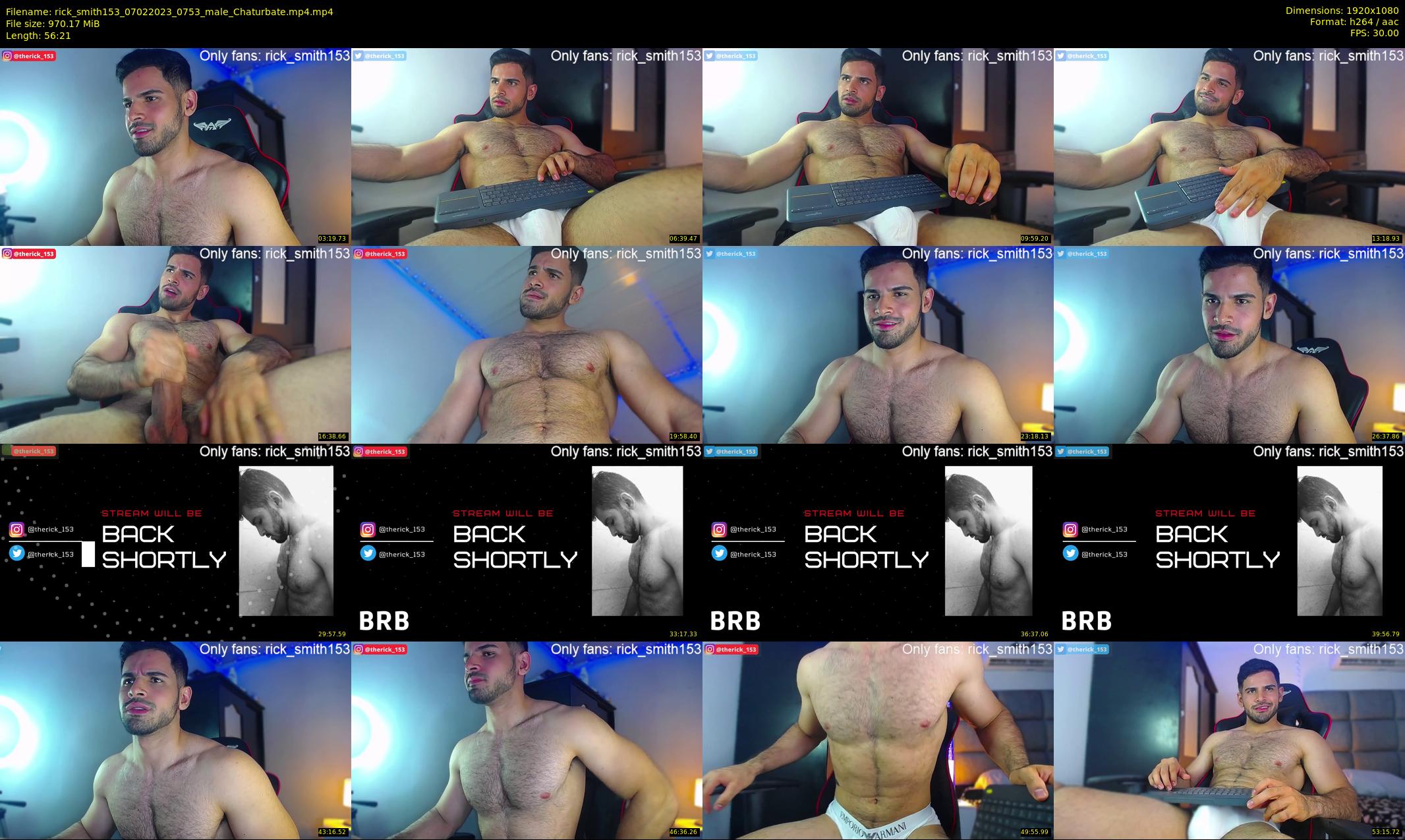 rick_smith153 — 57 minute Chaturbate male cam show recording, 1080p, Feb 7, 2023