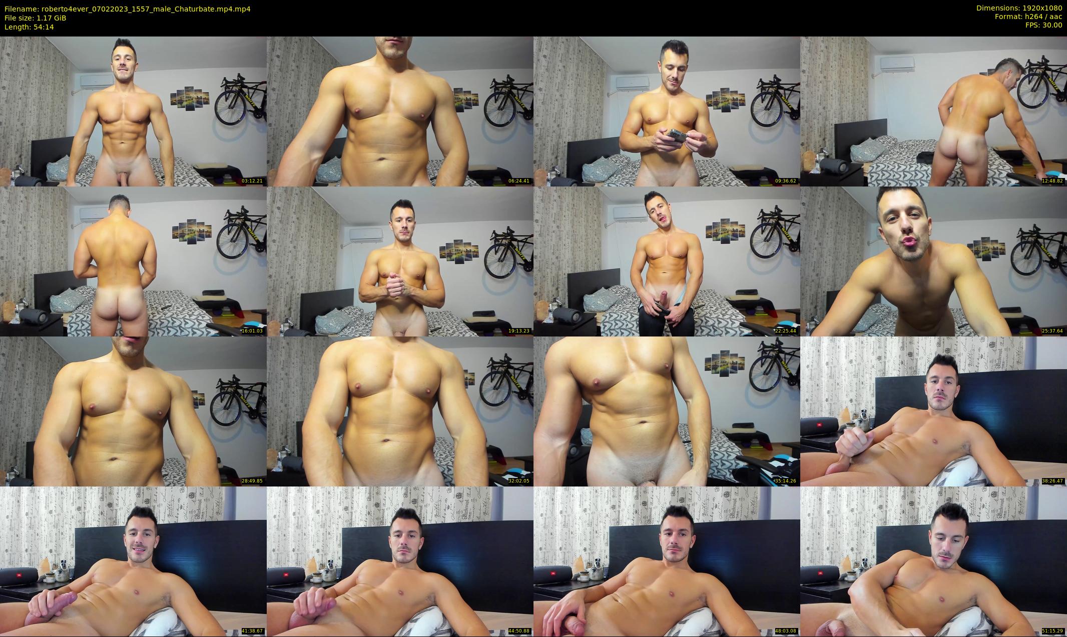 roberto4ever — 55 minute Chaturbate male cam show recording, 1080p, Feb 7, 2023