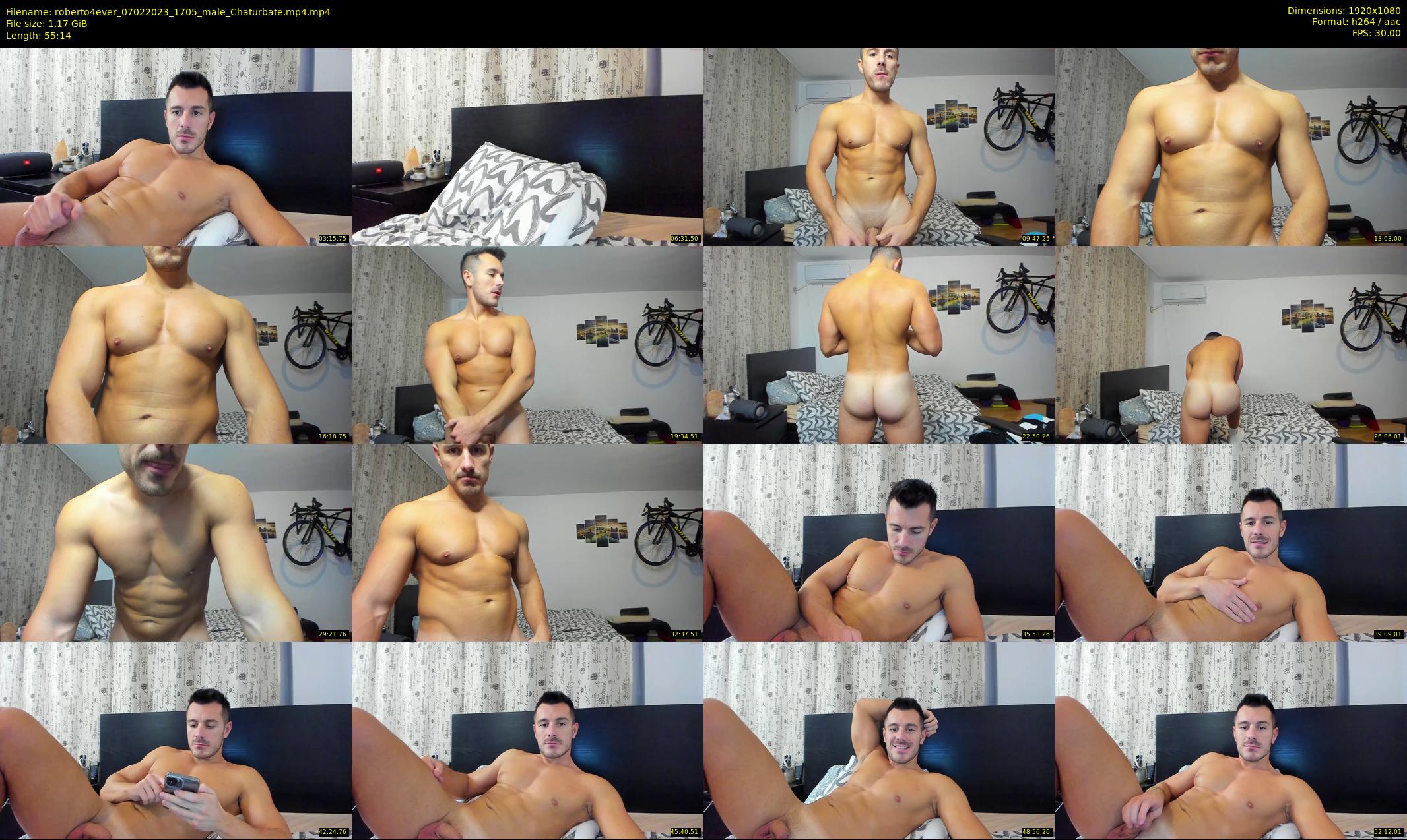 roberto4ever — 56 minute Chaturbate male cam show recording, 1080p, Feb 7, 2023