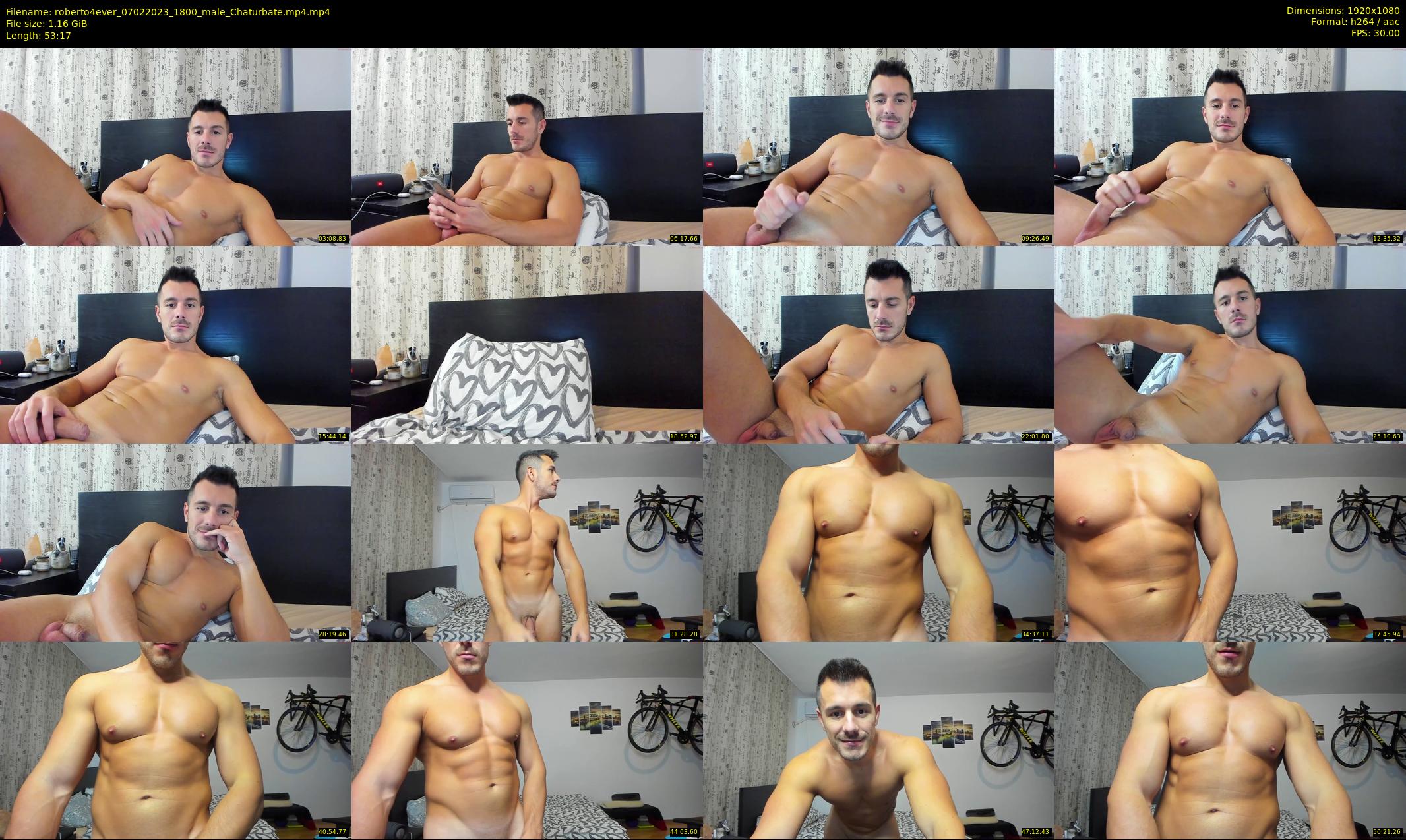 roberto4ever — 54 minute Chaturbate male cam show recording, 1080p, Feb 7, 2023