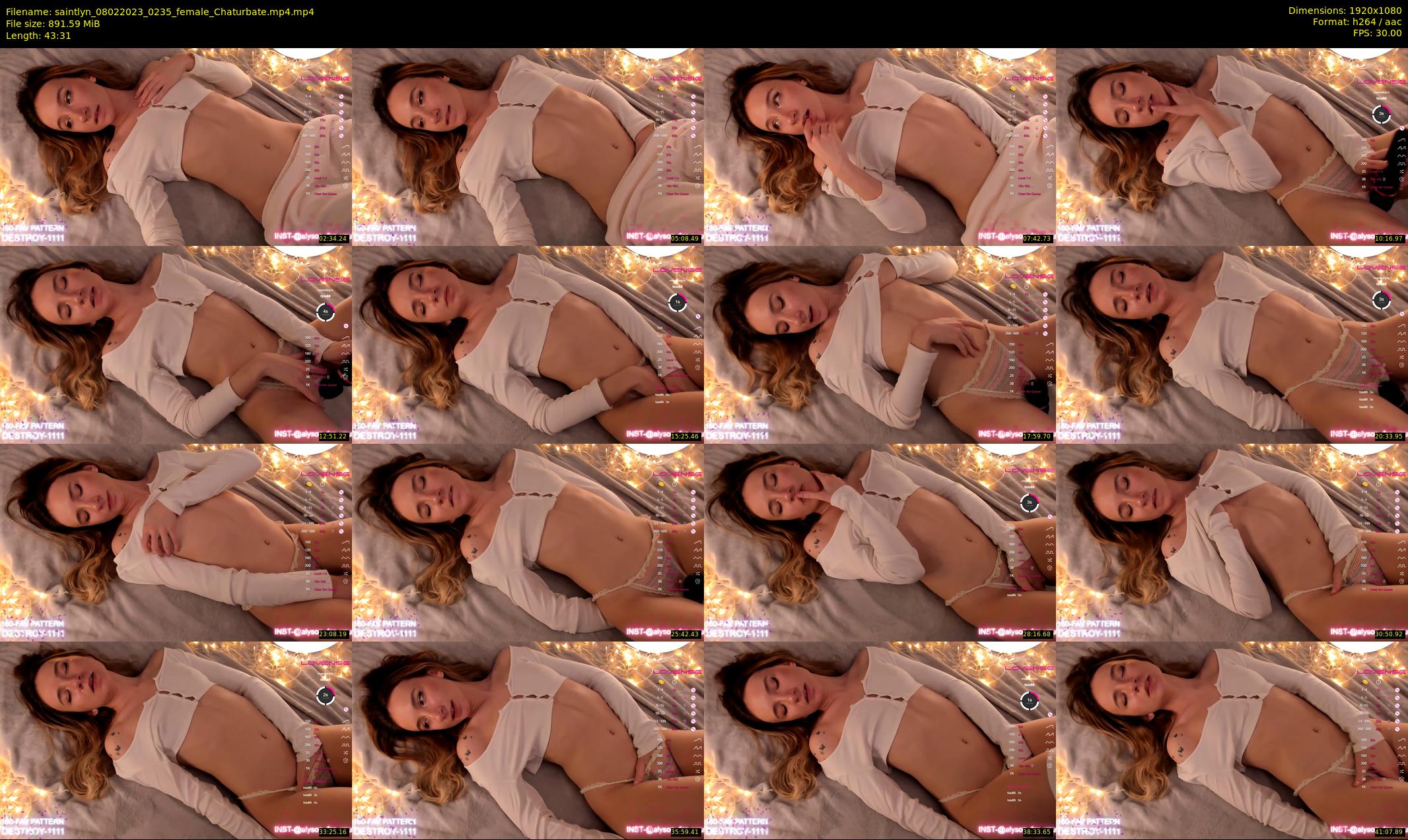 saintlyn — 44 minute Chaturbate female cam show recording, 1080p, Feb 8, 2023