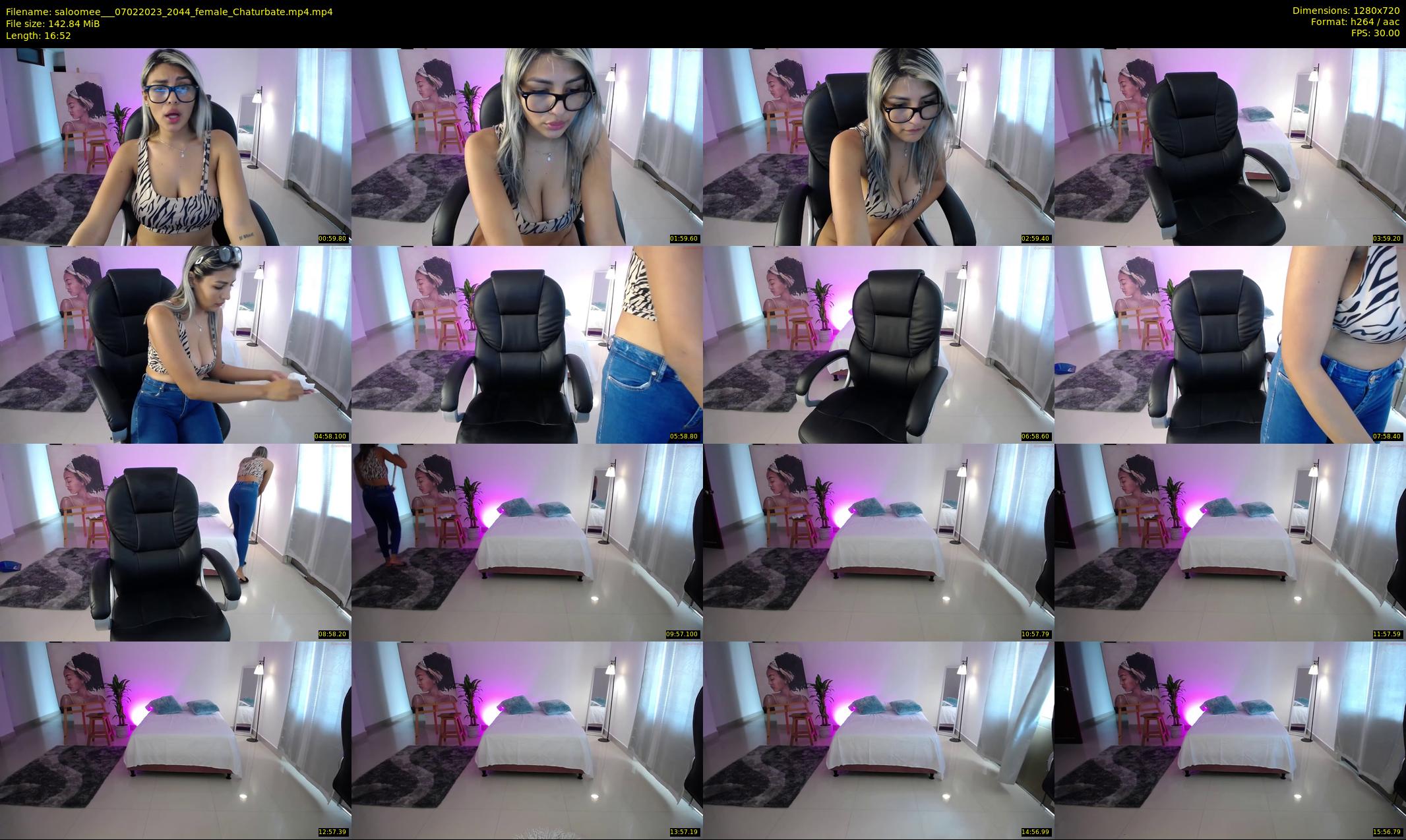 saloomee__ — 17 minute Chaturbate female cam show recording, 720p, Feb 7, 2023