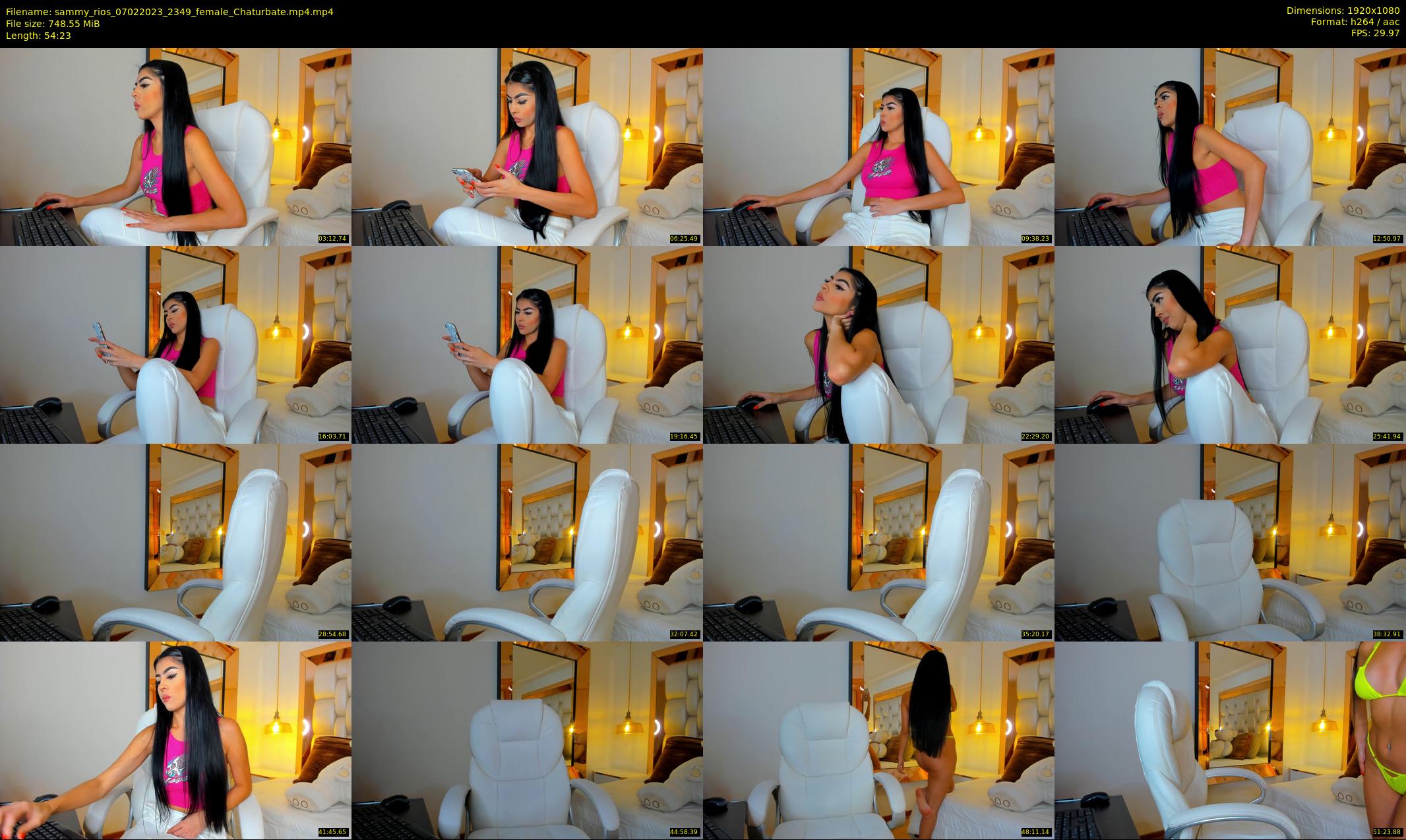 sammy_rios — 55 minute Chaturbate female cam show recording, 1080p, Feb 7, 2023