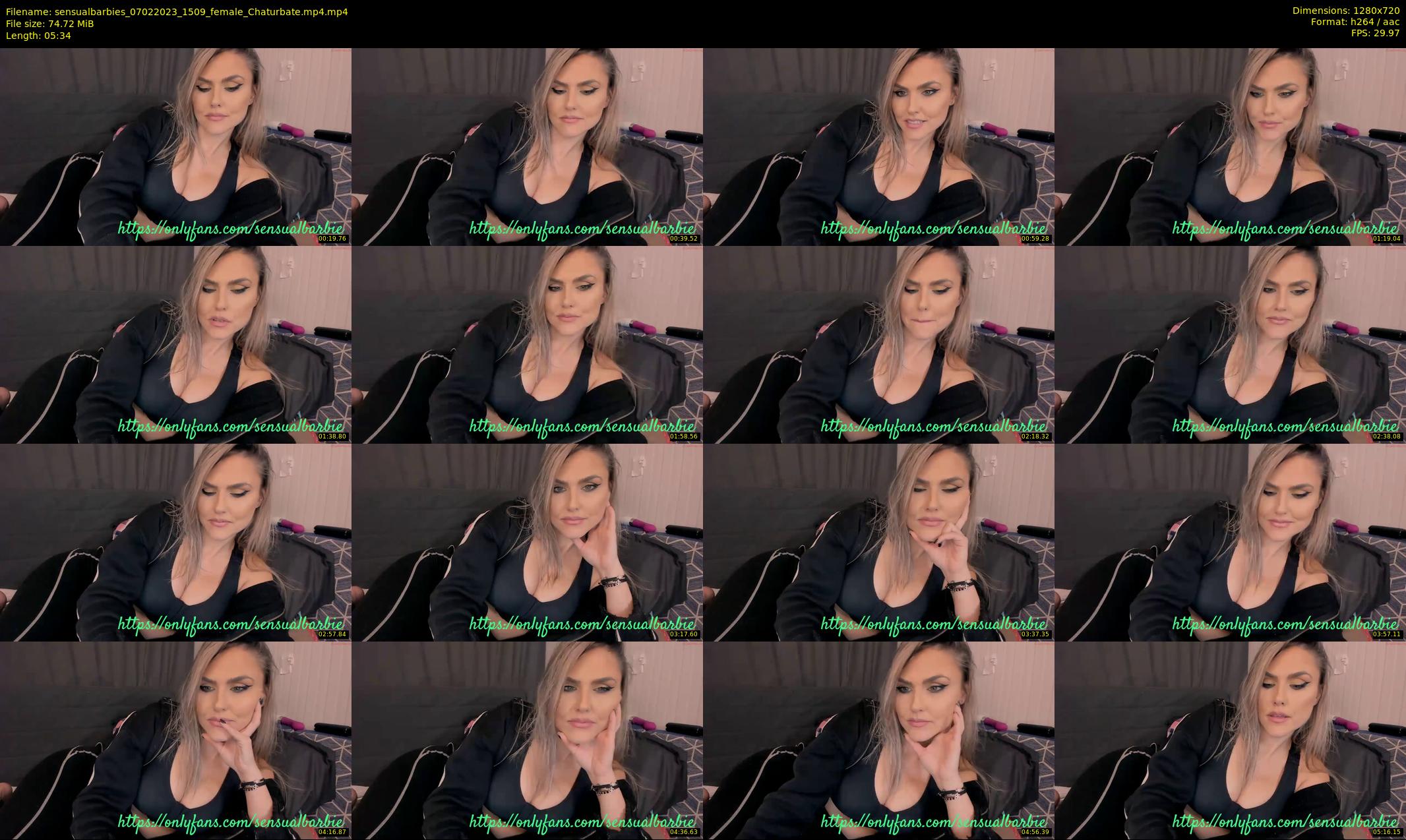 sensualbarbies — 6 minute Chaturbate female cam show recording, 720p, Feb 7, 2023