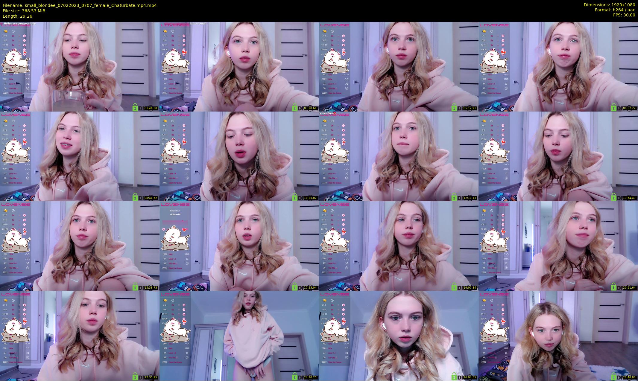 small_blondee — 30 minute Chaturbate female cam show recording, 1080p, Feb 7, 2023