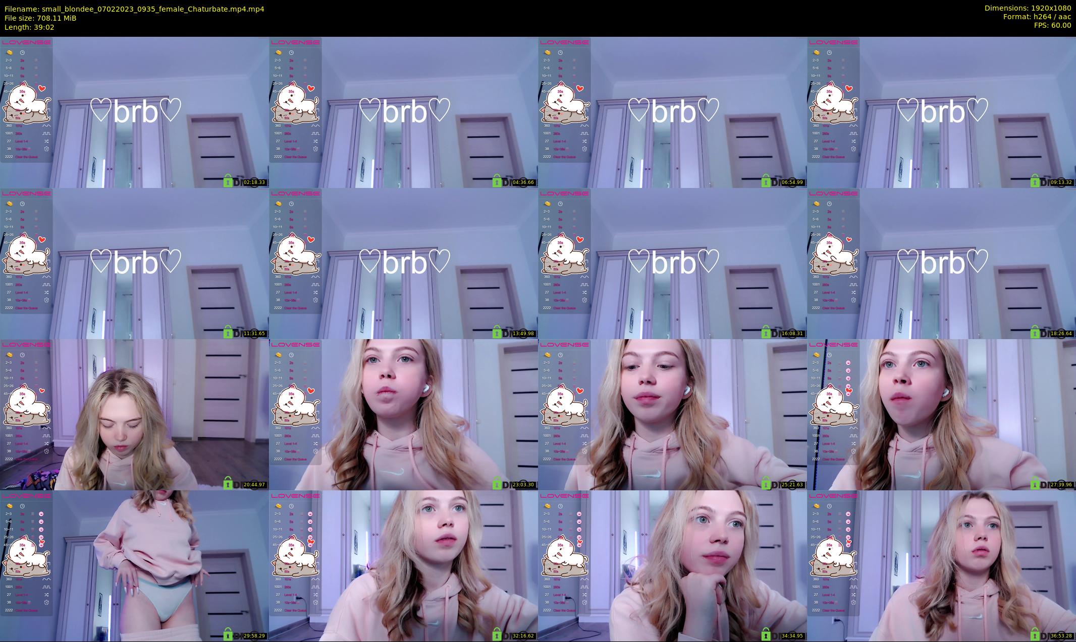small_blondee — 40 minute Chaturbate female cam show recording, 1080p, Feb 7, 2023