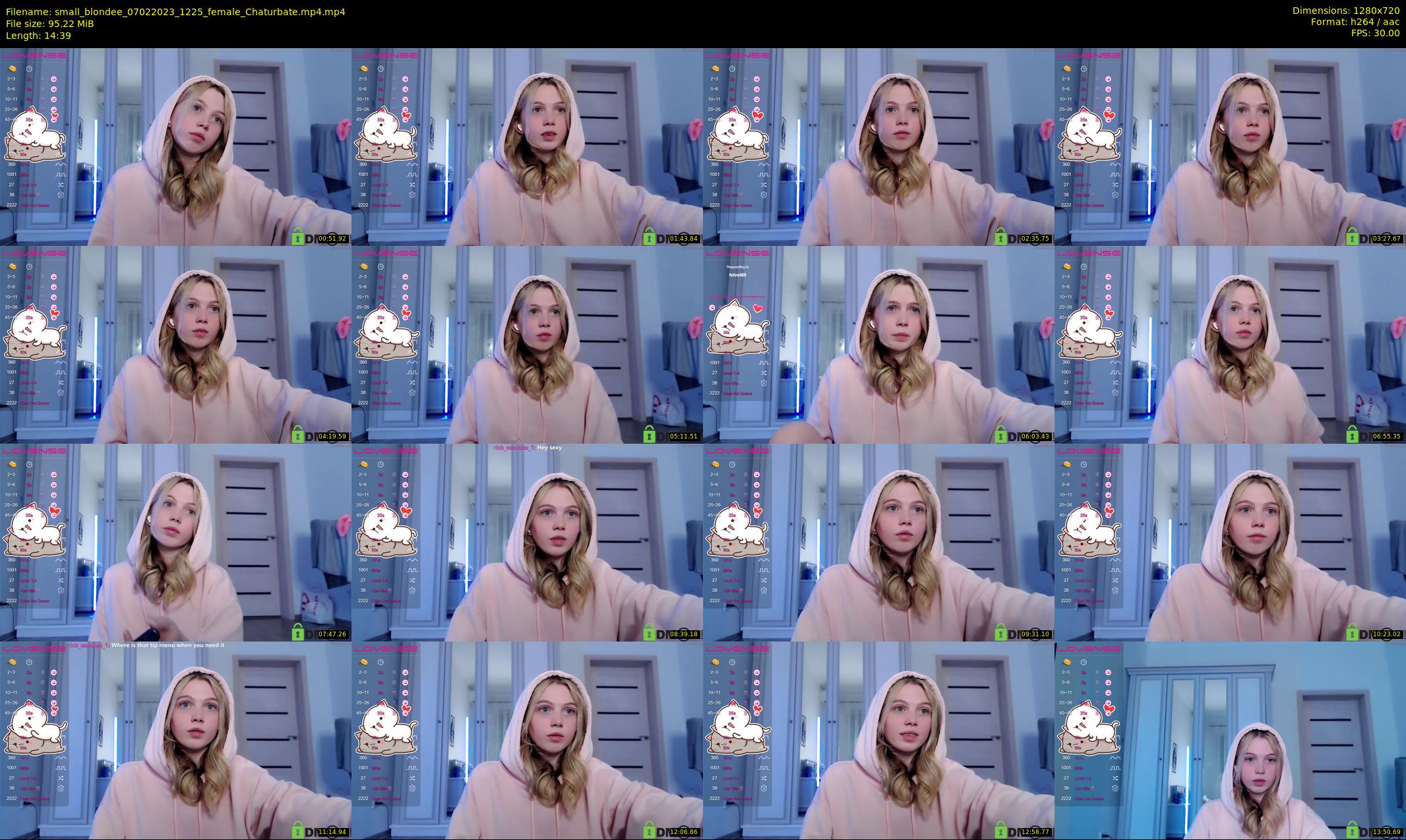 small_blondee — 15 minute Chaturbate female cam show recording, 720p, Feb 7, 2023