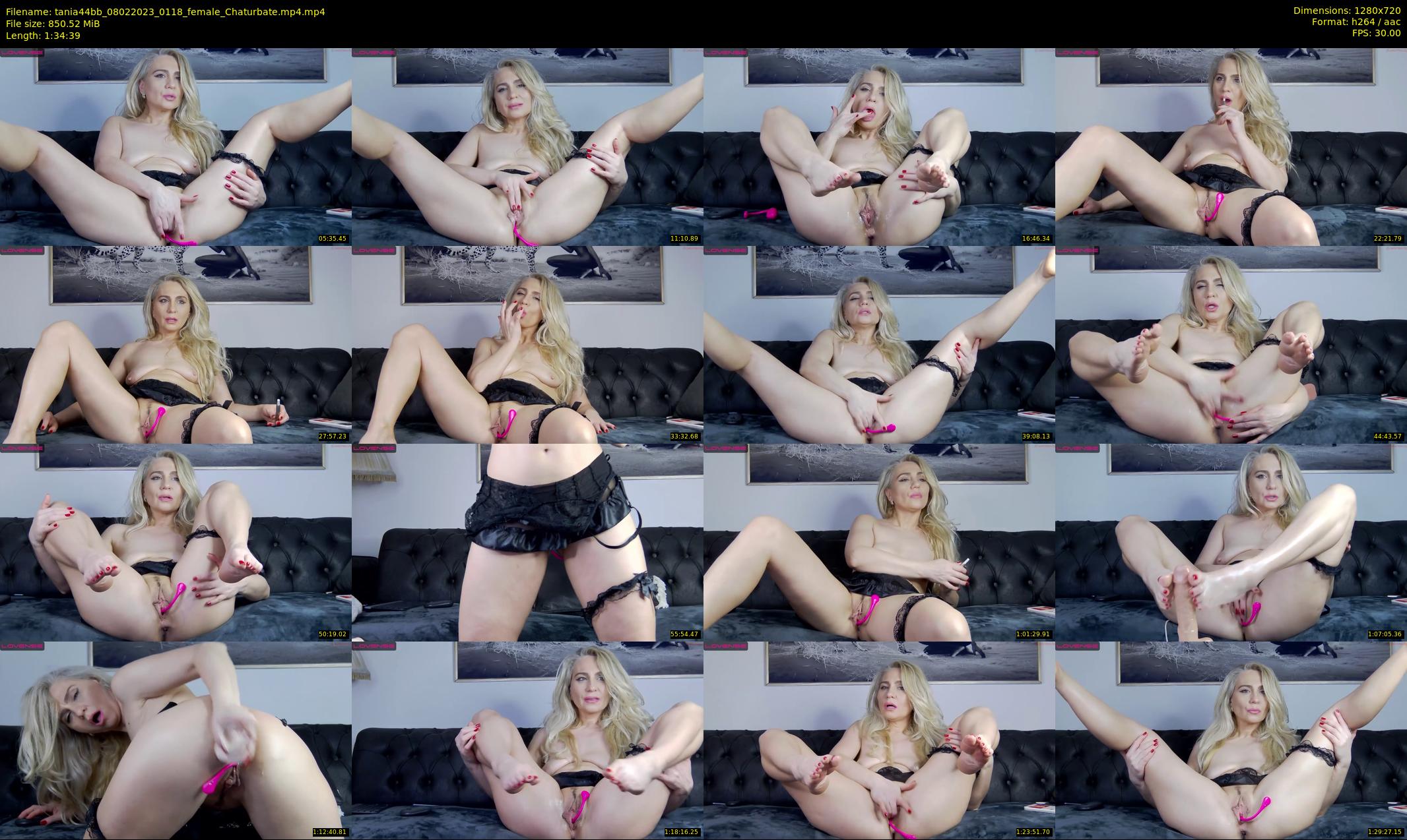tania44bb — 95 minute Chaturbate female cam show recording, 720p, Feb 8, 2023