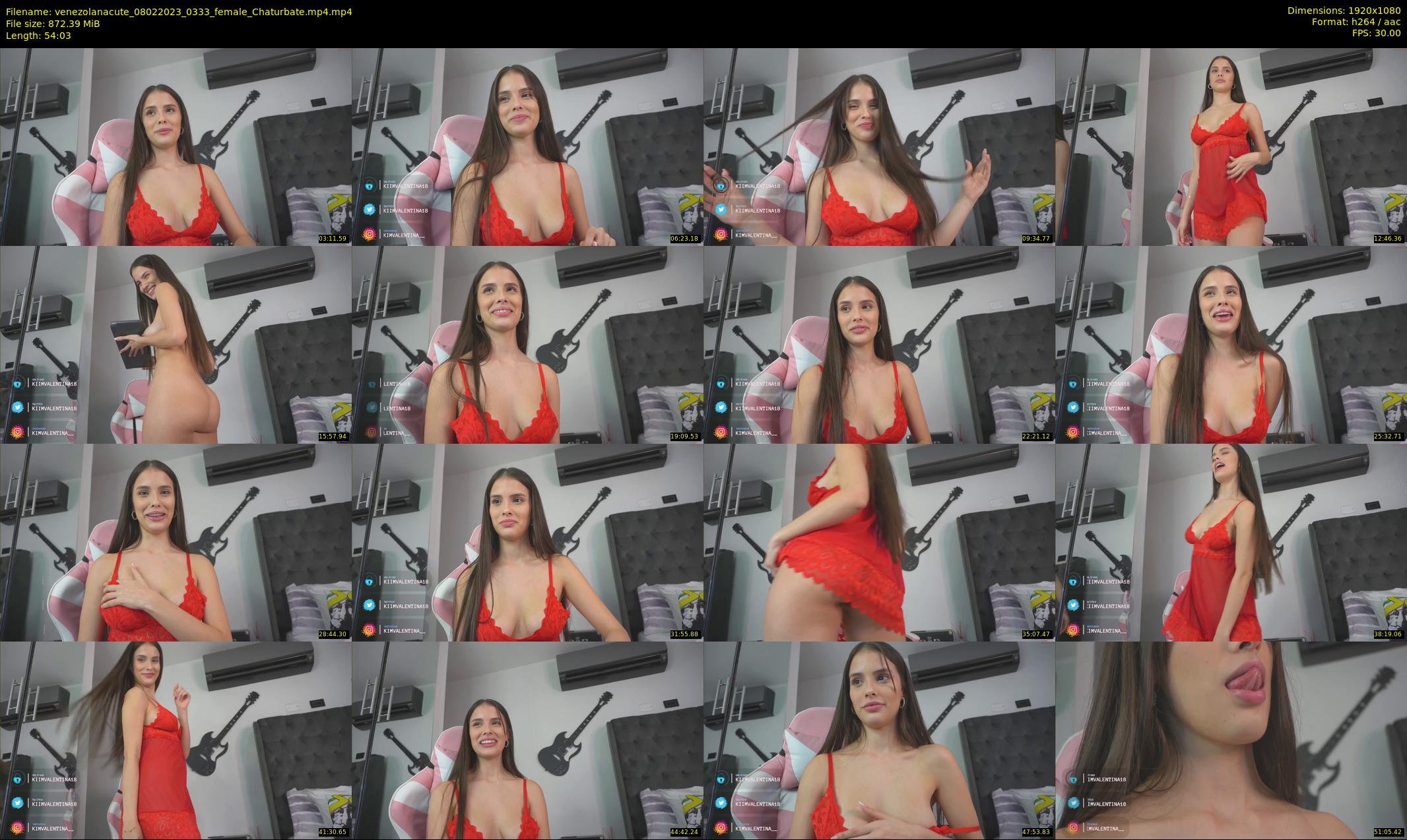 venezolanacute — 55 minute Chaturbate female cam show recording, 1080p, Feb 8, 2023