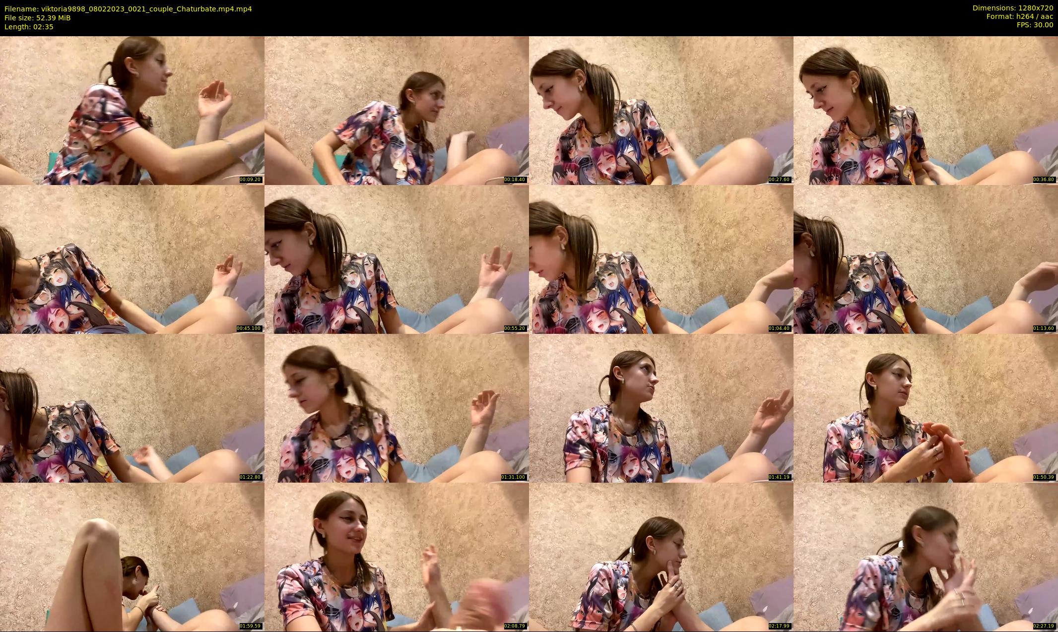 viktoria9898 — 3 minute Chaturbate couple cam show recording, 720p, Feb 8, 2023