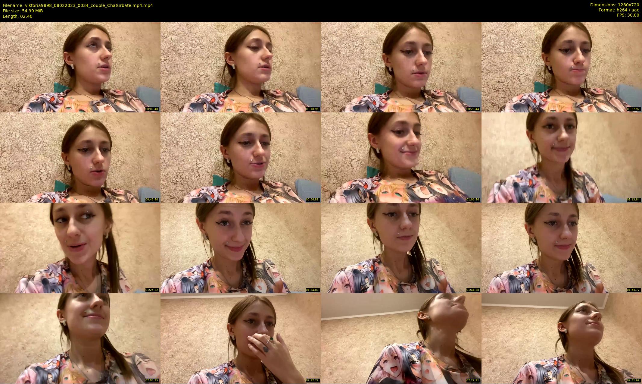 viktoria9898 — 3 minute Chaturbate couple cam show recording, 720p, Feb 8, 2023
