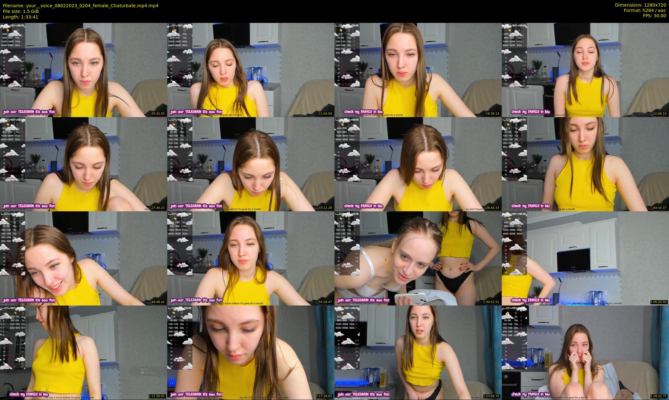 your__voice — 94 minute Chaturbate female cam show recording, 720p, Feb 8, 2023