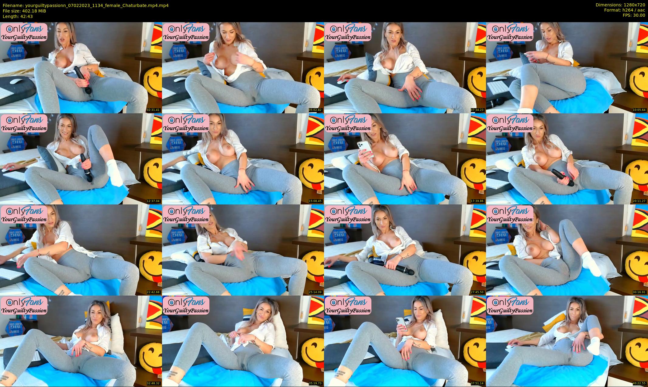 yourguiltypassionn — 43 minute Chaturbate female cam show recording, 720p, Feb 7, 2023